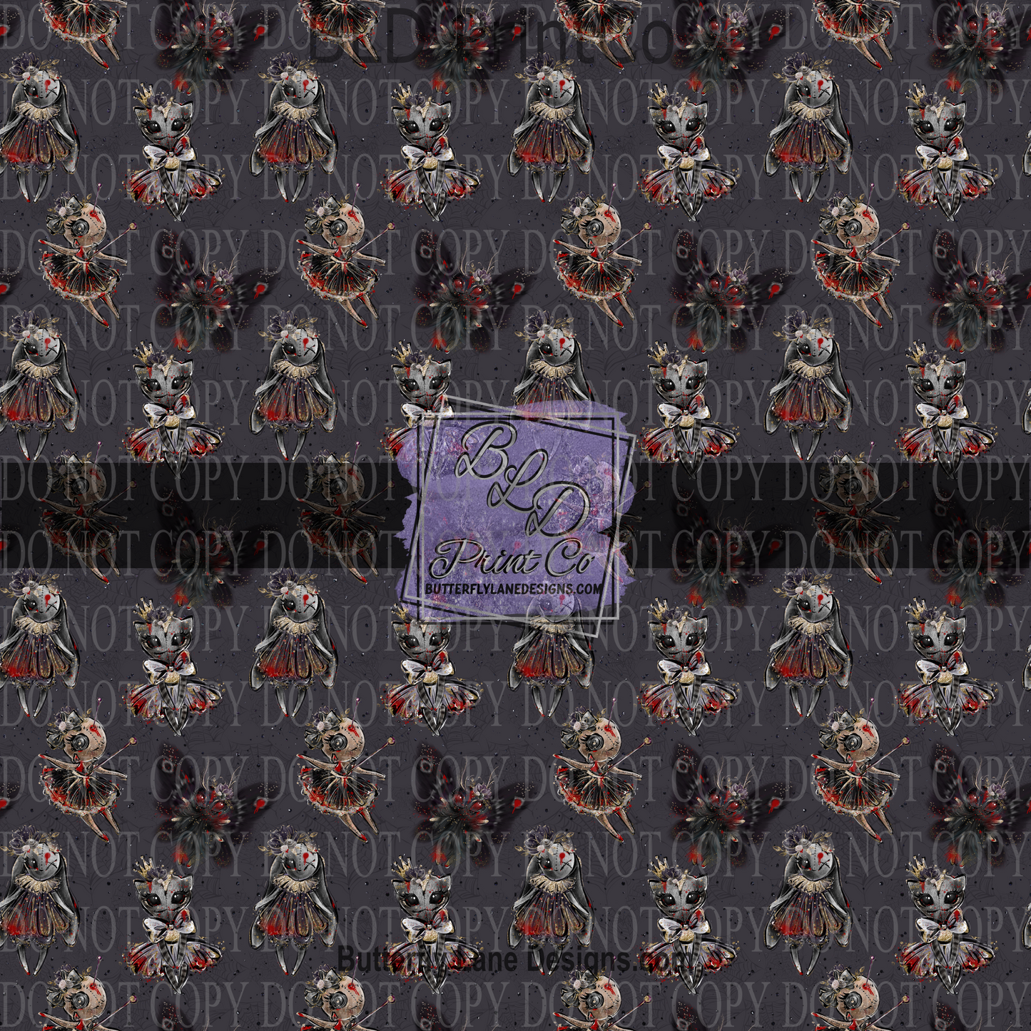 Spooky Rag Dolls- Halloween PV 730 Patterned Vinyl