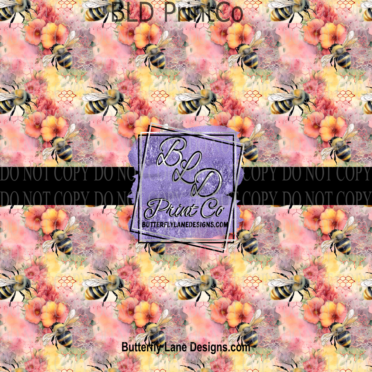 Spring Bees PV 925   Patterned Vinyl