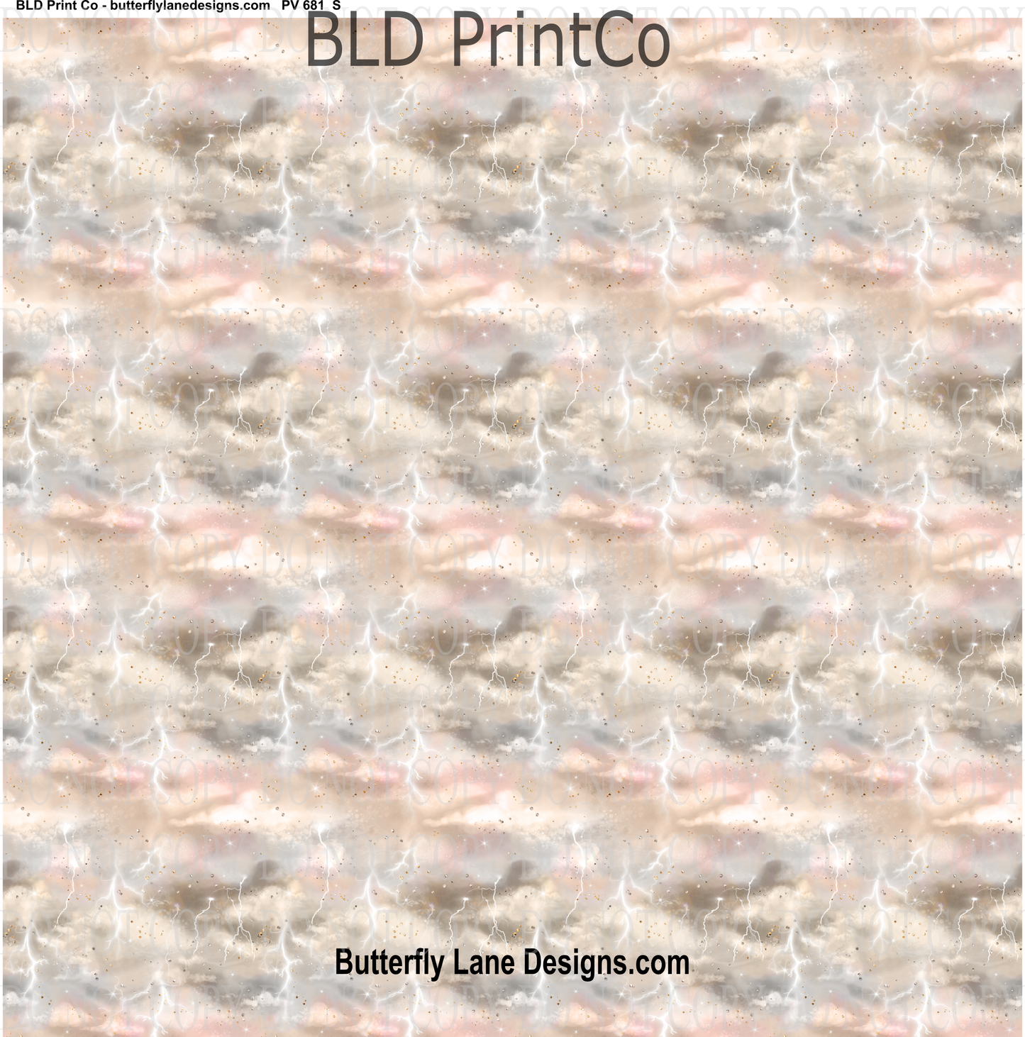 Steam Punk- Lightening in the clouds  PV 681      Patterned Vinyl