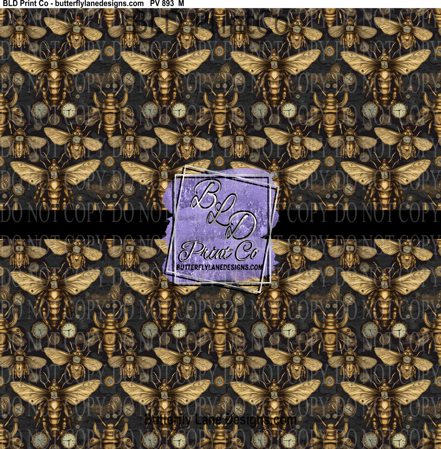 SteamPunk Butterflies- 13 - PV 894 Patterned Vinyl