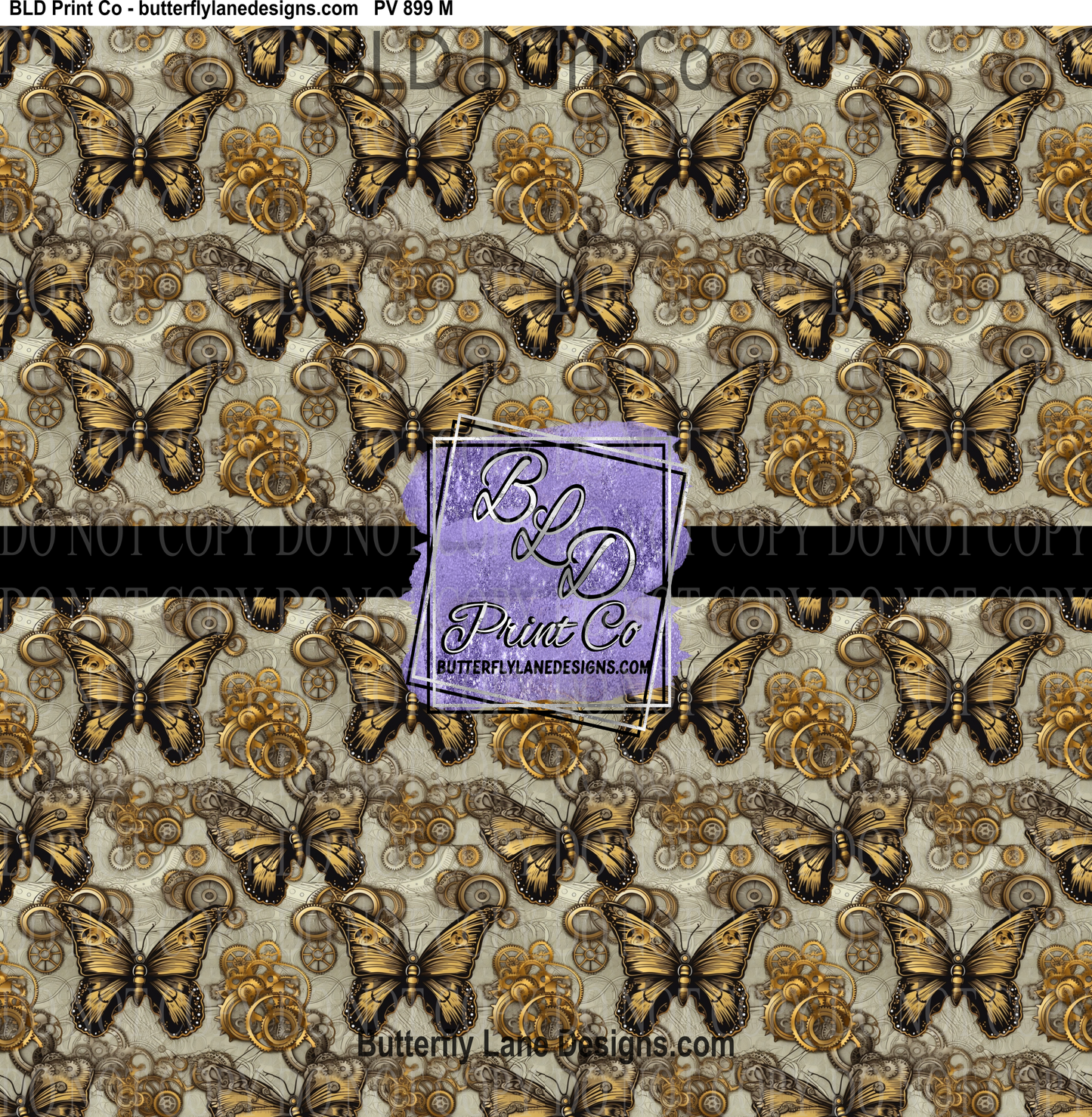 SteamPunk Butterflies- 18 - PV 899 Patterned Vinyl