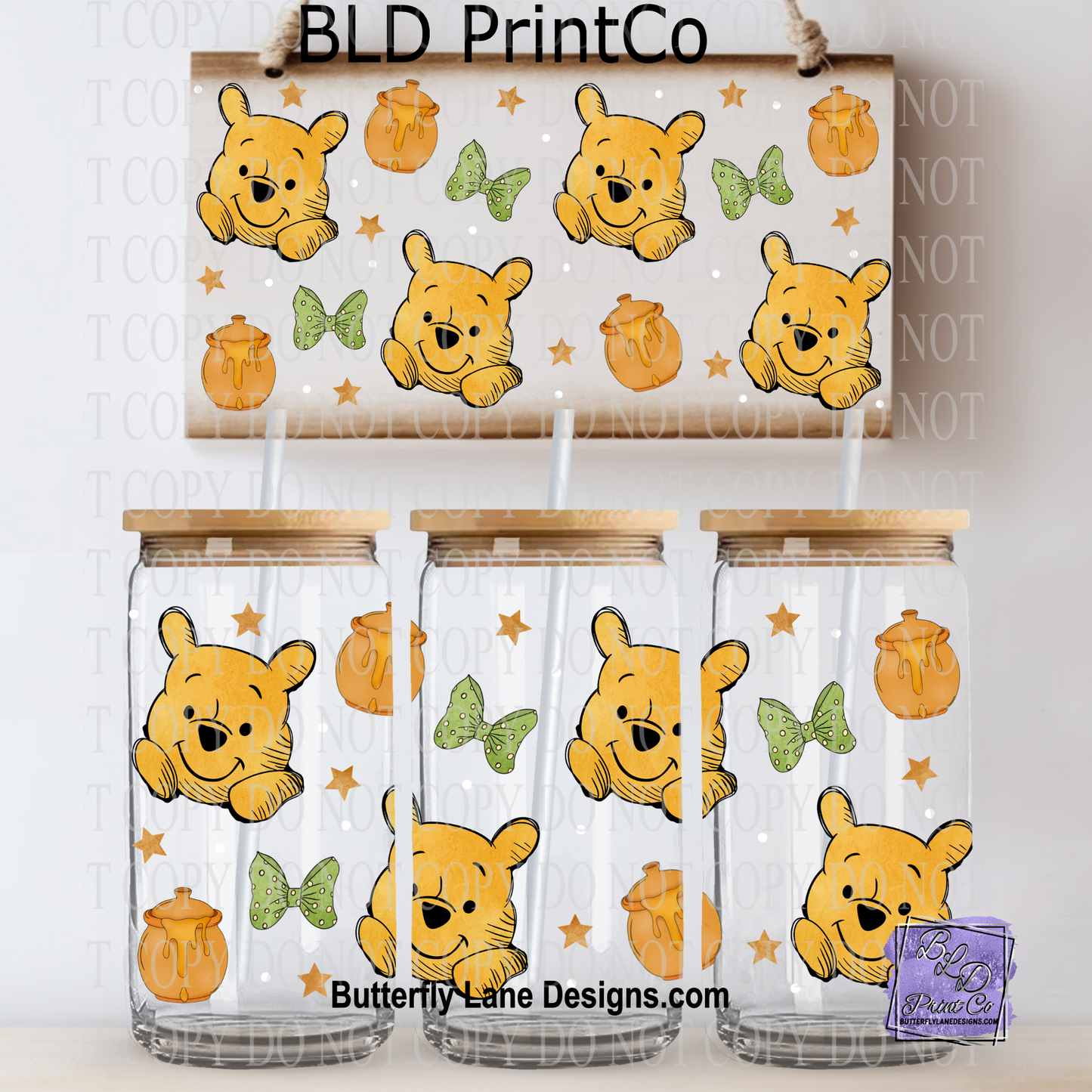 Sweet Honey Bear | Stars and bows | L1053