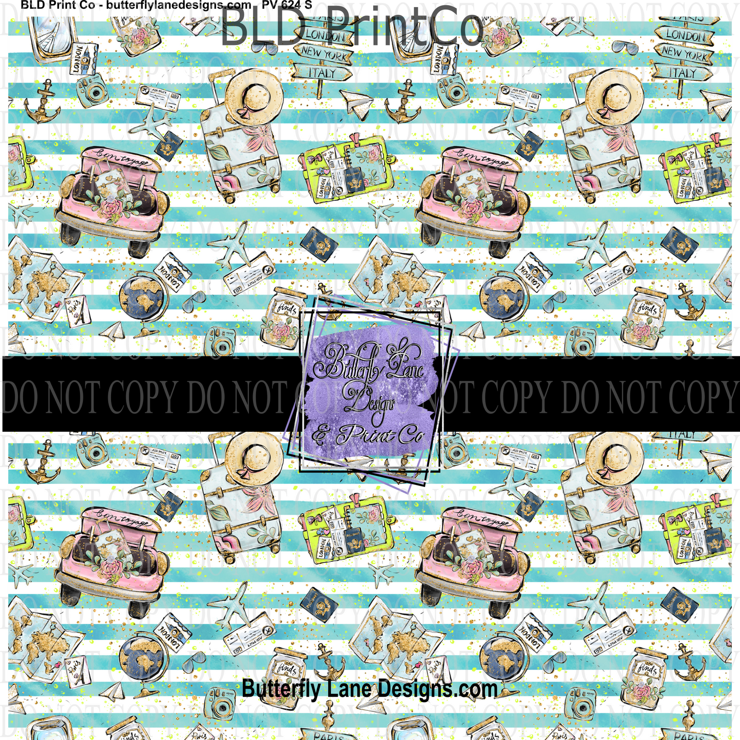 Travel with me 2   PV624 -  Patterned Vinyl