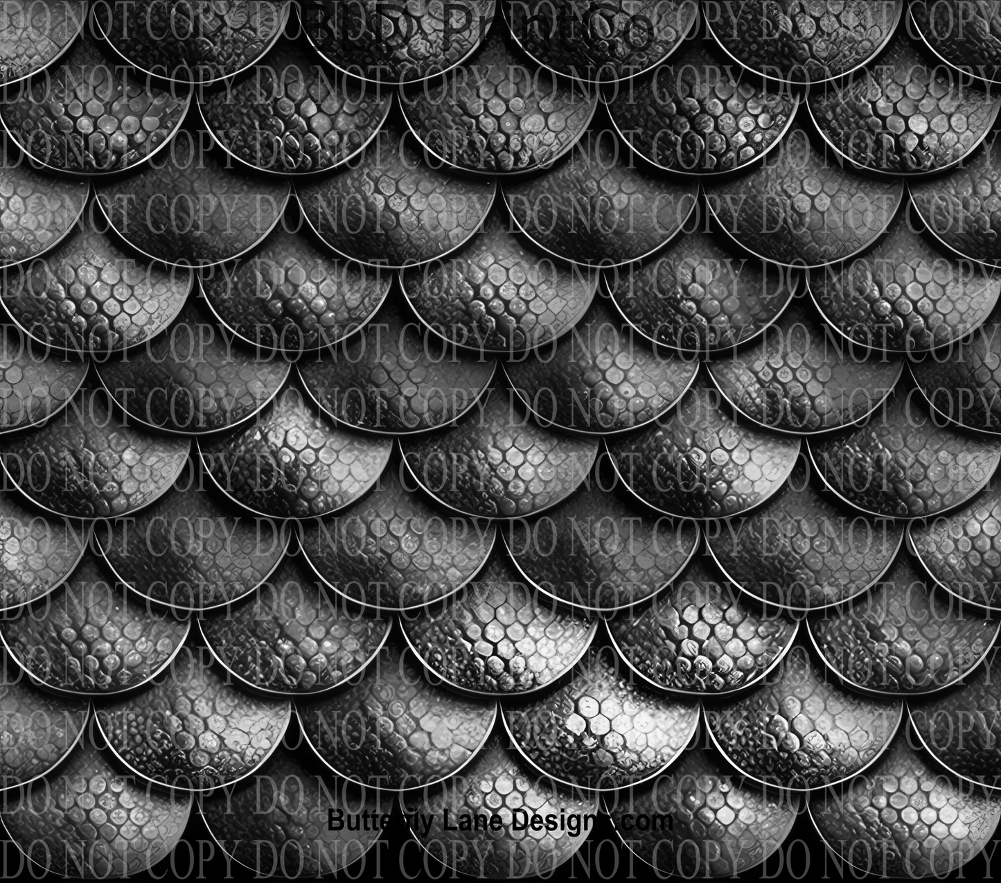 W145 Dark & Deadly  Black Mermaid Scales Tumbler wrap