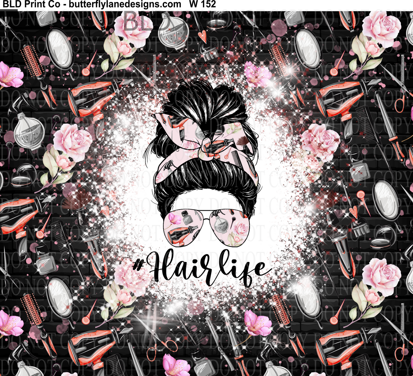 W152 Hair Life - Hair Stylist : Tumbler wrap