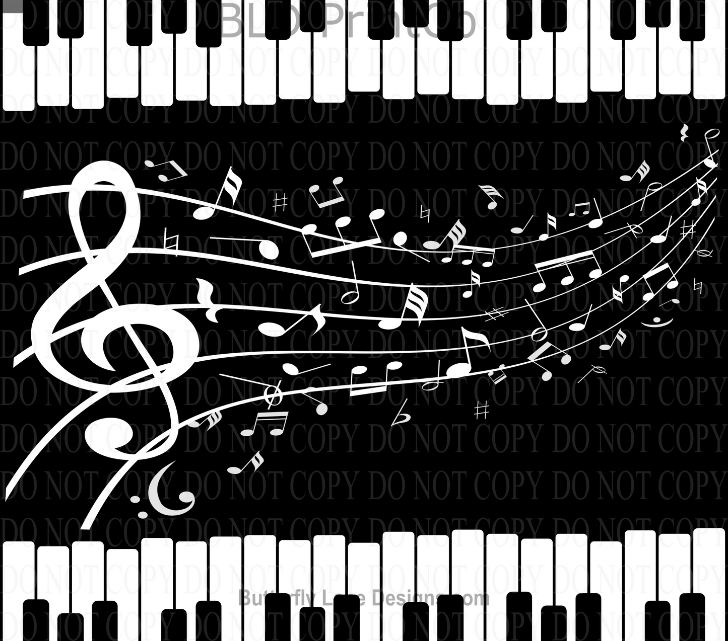 W215 Music_Keyboard: Tumbler wrap