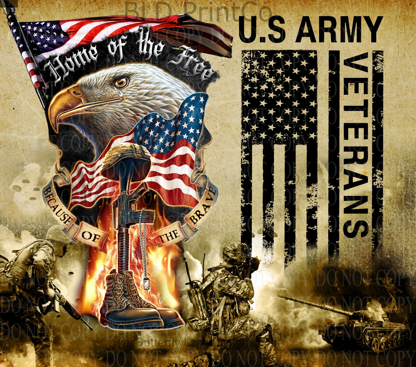 W218 US Army Veteran: Tumbler wrap