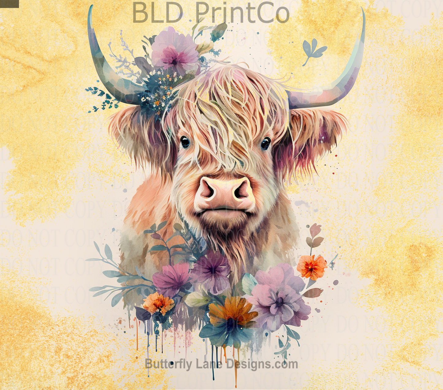 W230 Highland Baby Cow: Tumbler wrap