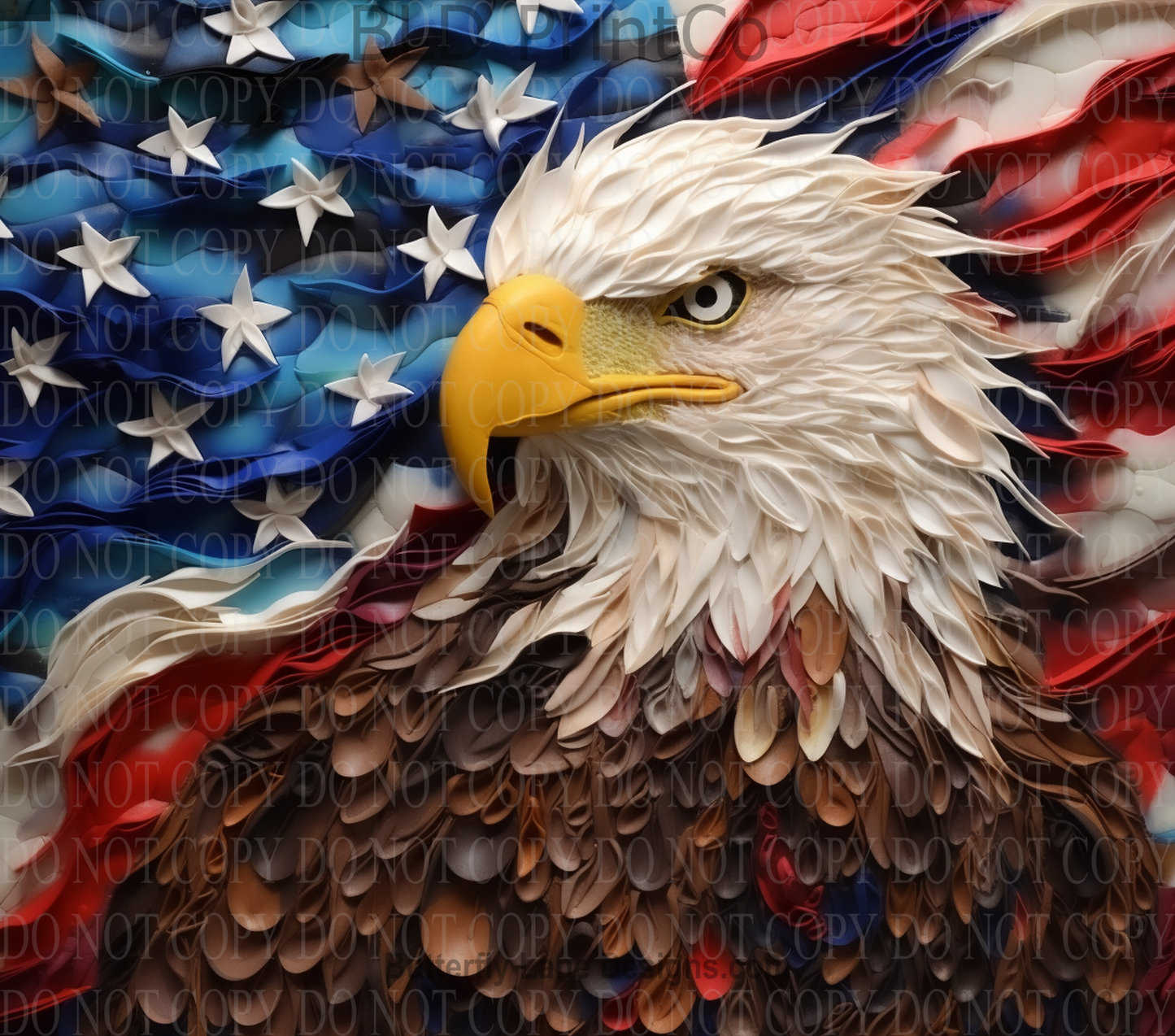 W245 3D American Eagle: Tumbler wrap