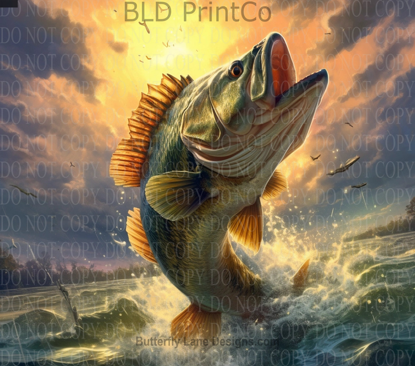 W246 Fish Jumping-Fisherman: Tumbler wrap