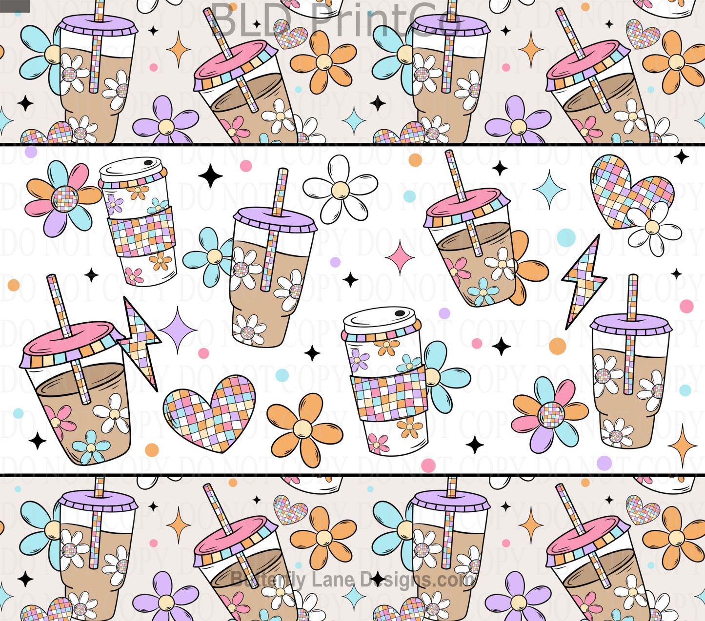 W315 Iced coffee Floral