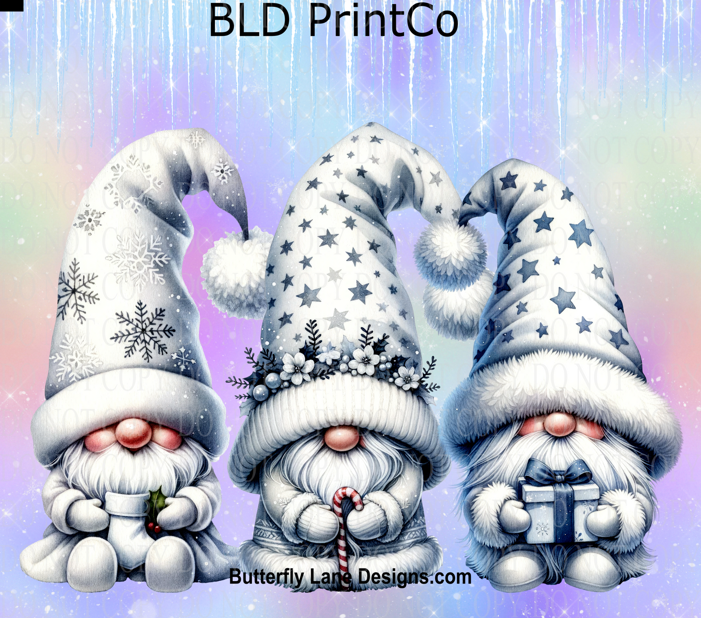 W368 Pastel winter gnomes