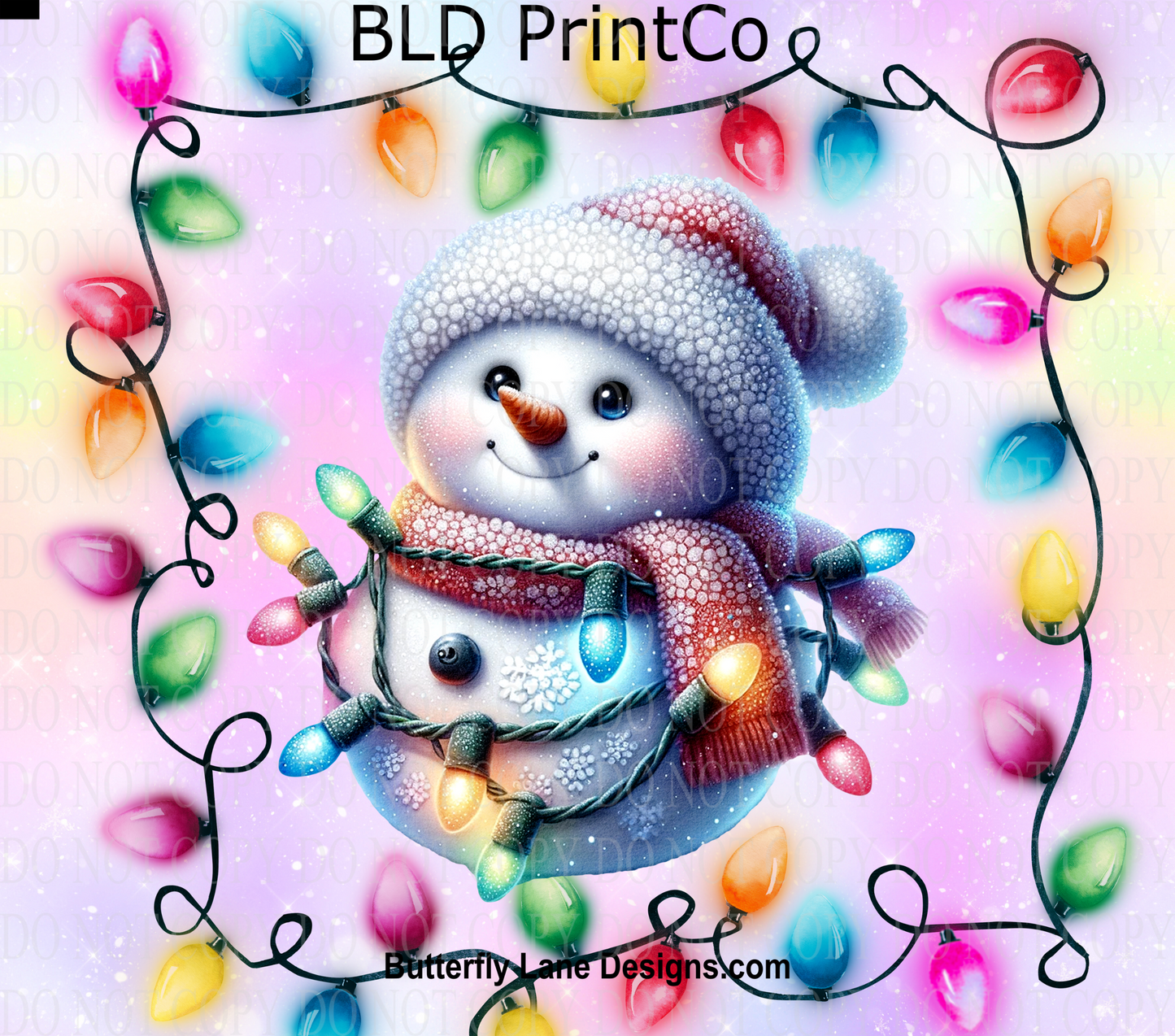 W376 cute snowman Christmas lights