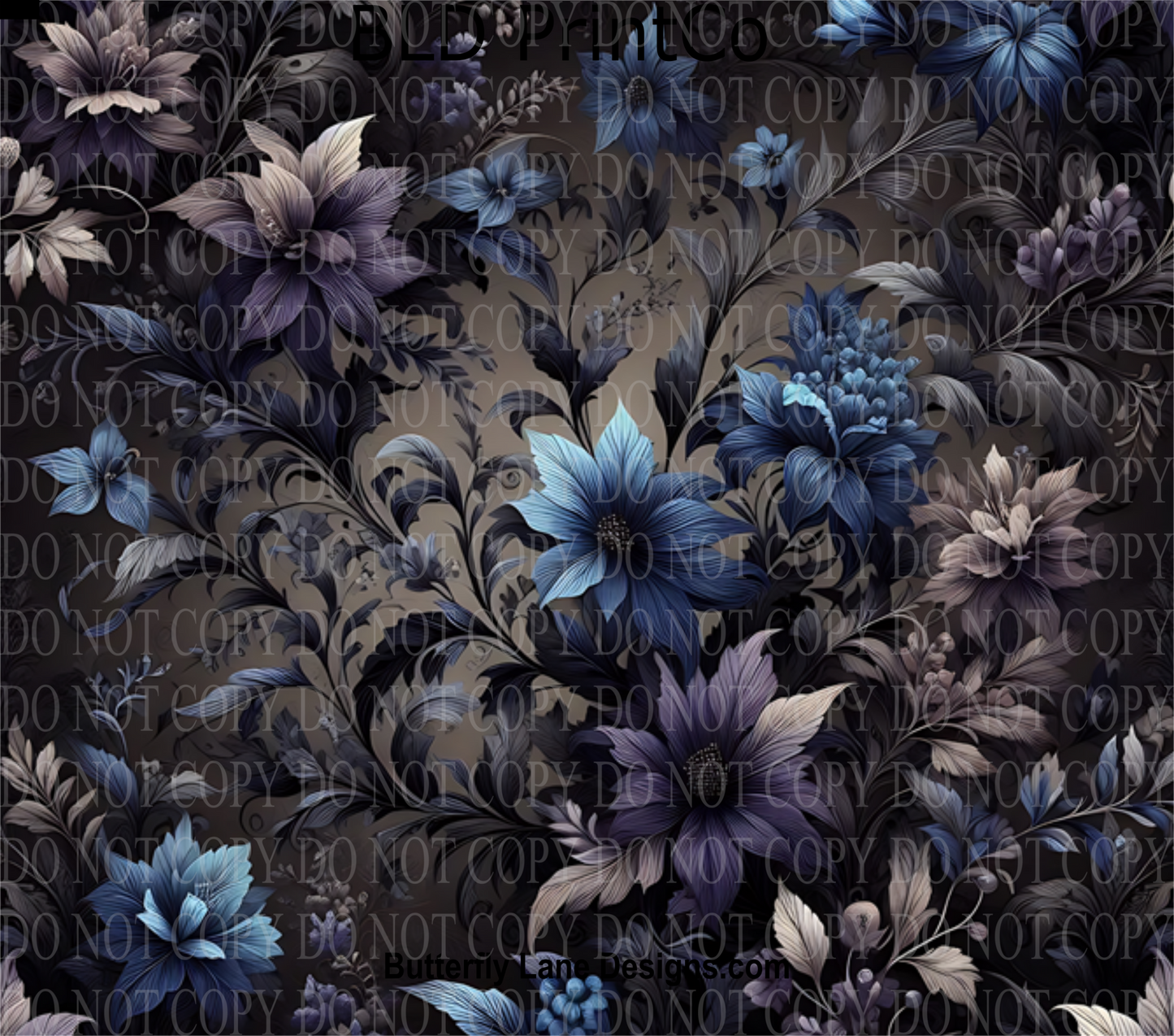 W498 Dark Floral