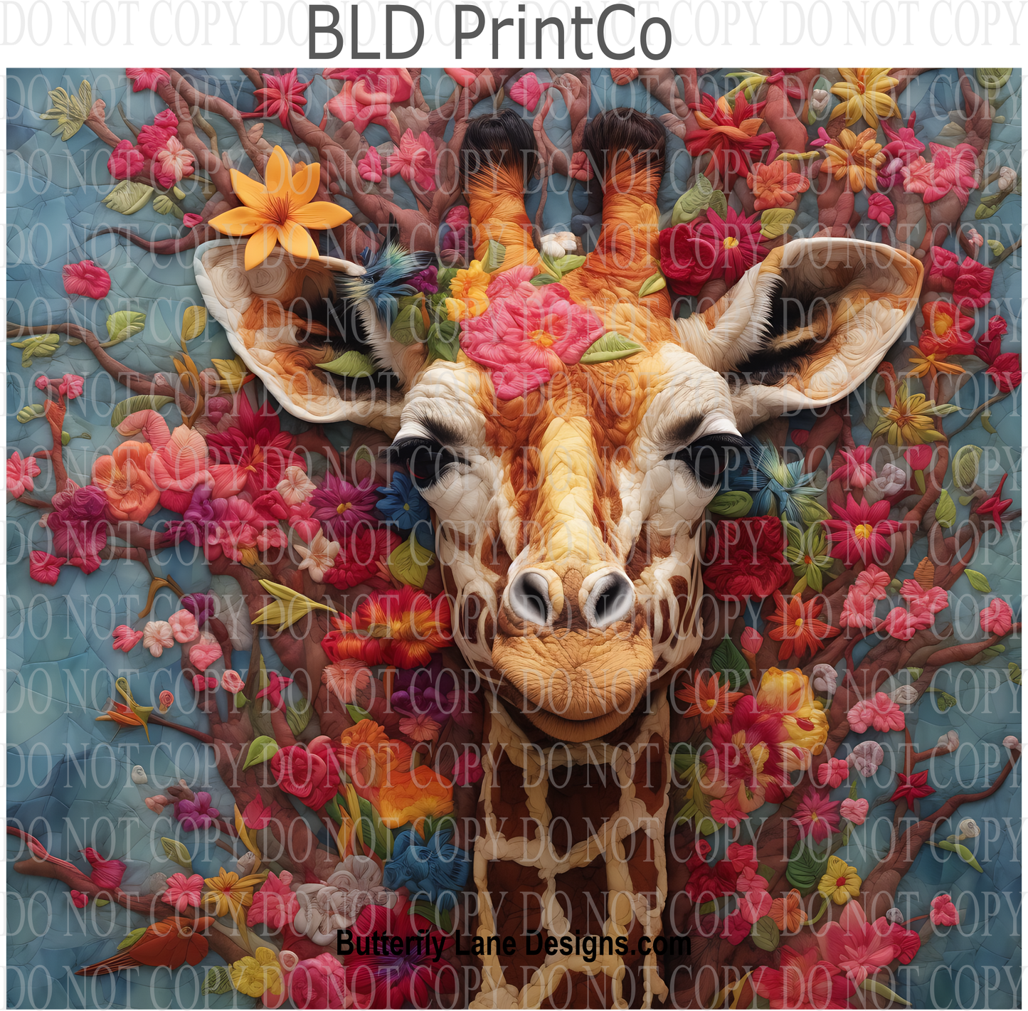 3D Effect Giraffe 4 - W83