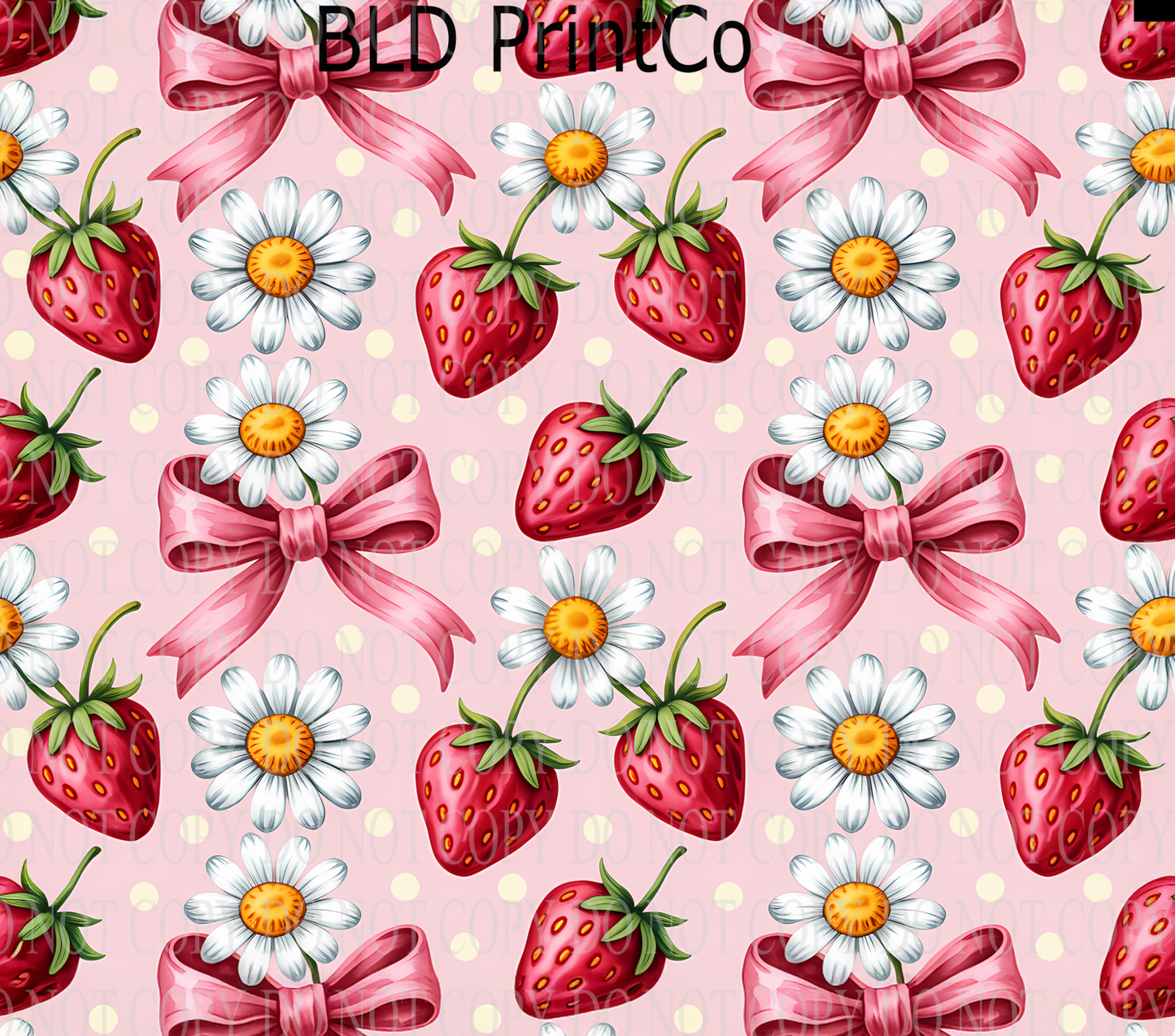 W891 Strawberry-Daisy-Bows