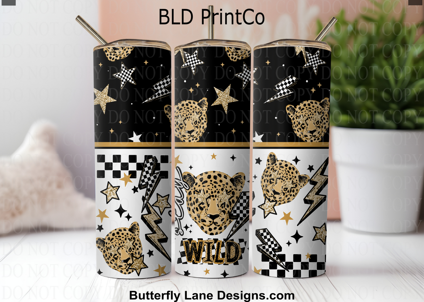 W938 Stay Wild, cheetah print