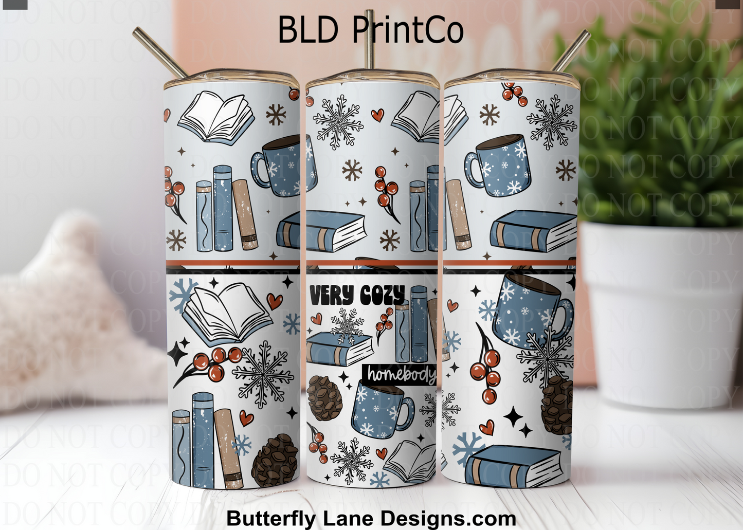 W939 Very Cozy Homebody- bookish