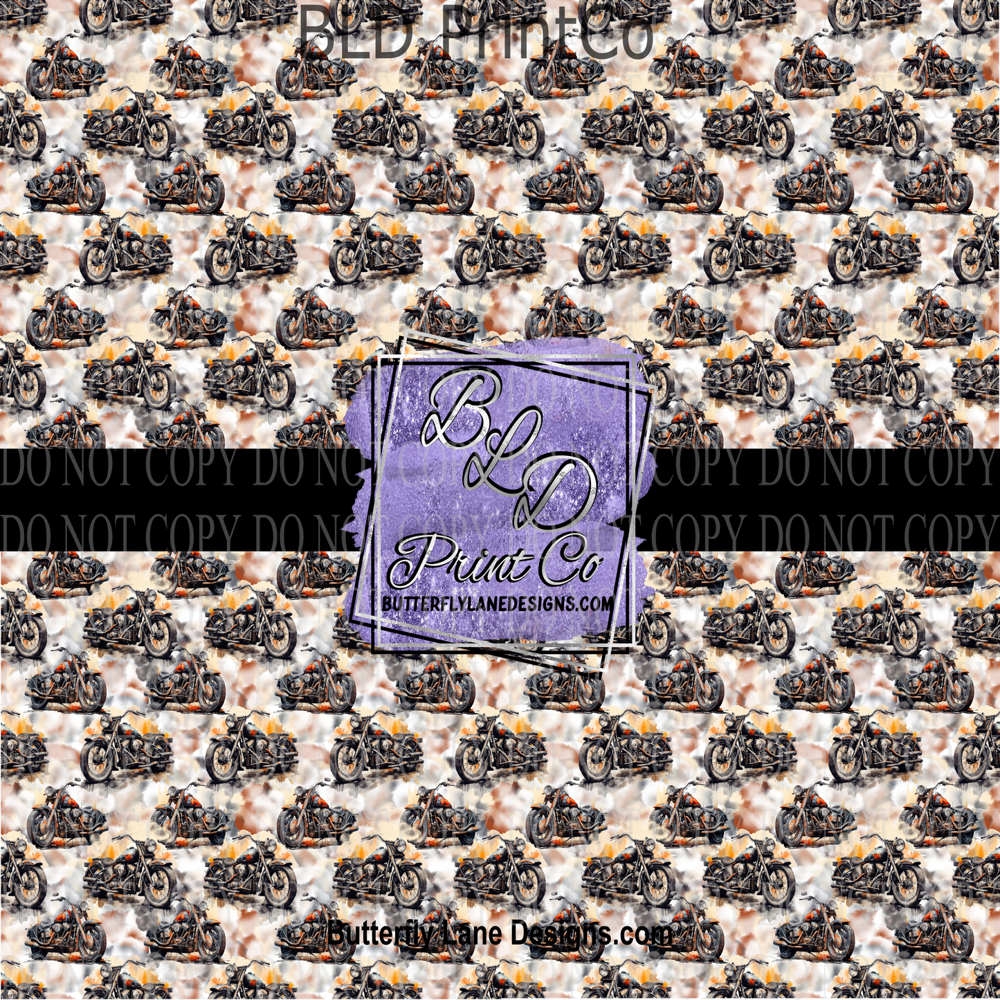 Watercolor Motorcycle PV 1118 :: Patterned Vinyl