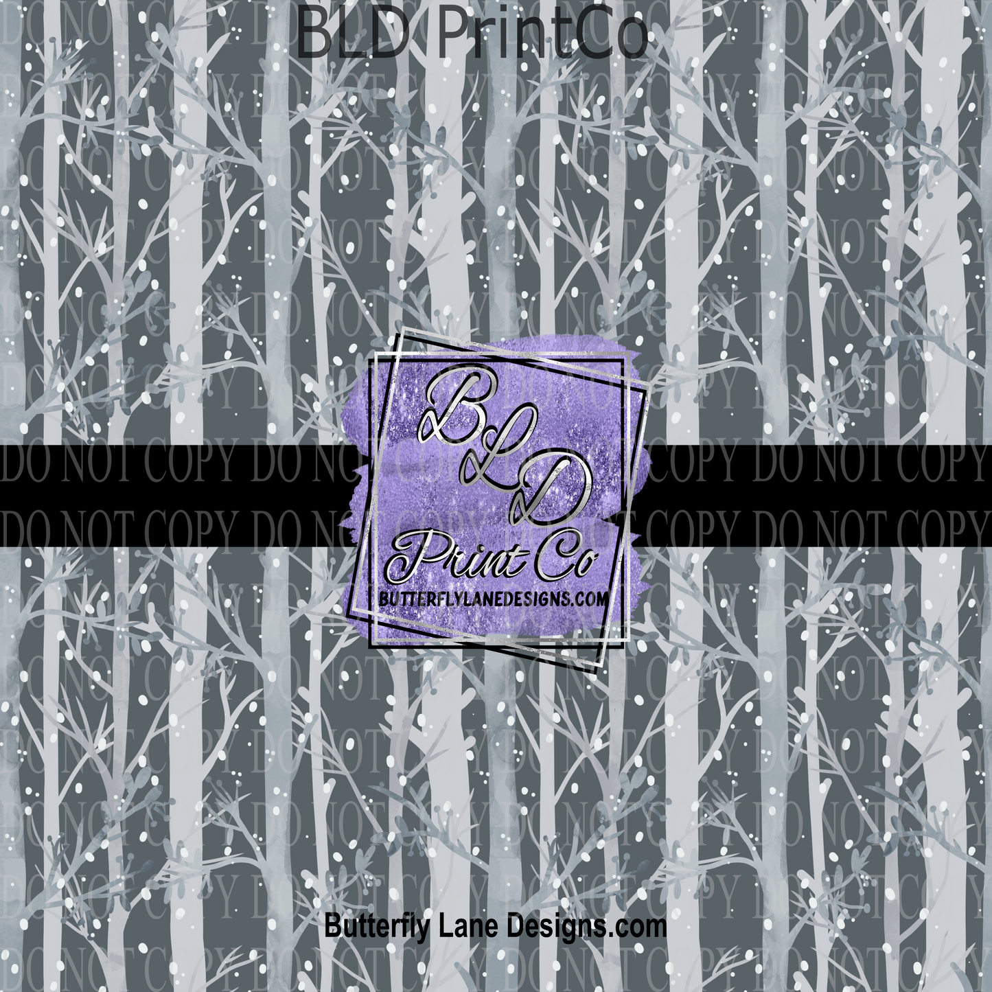Winter Birch Trees PV 849 Patterned Vinyl