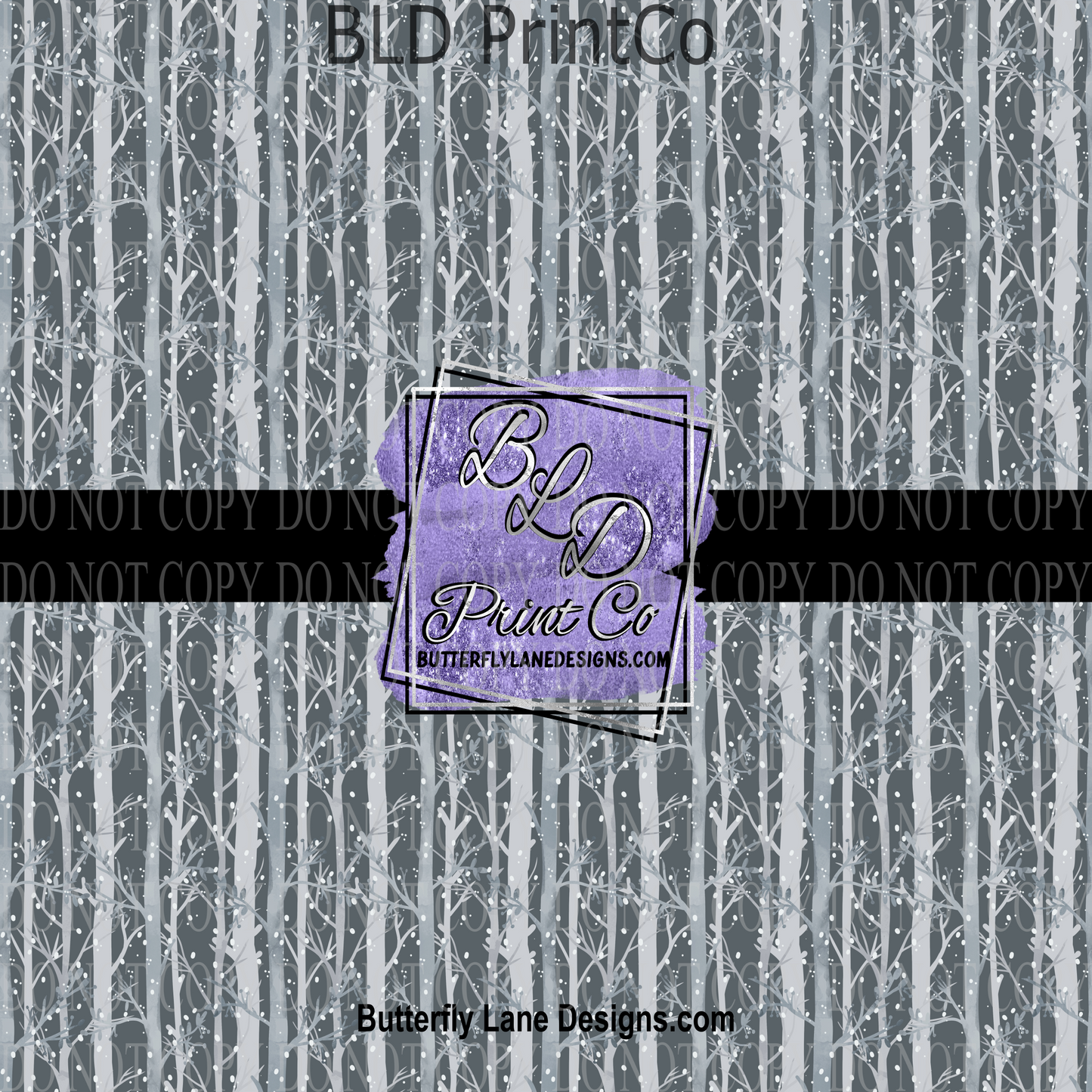 Winter Birch Trees PV 849 Patterned Vinyl