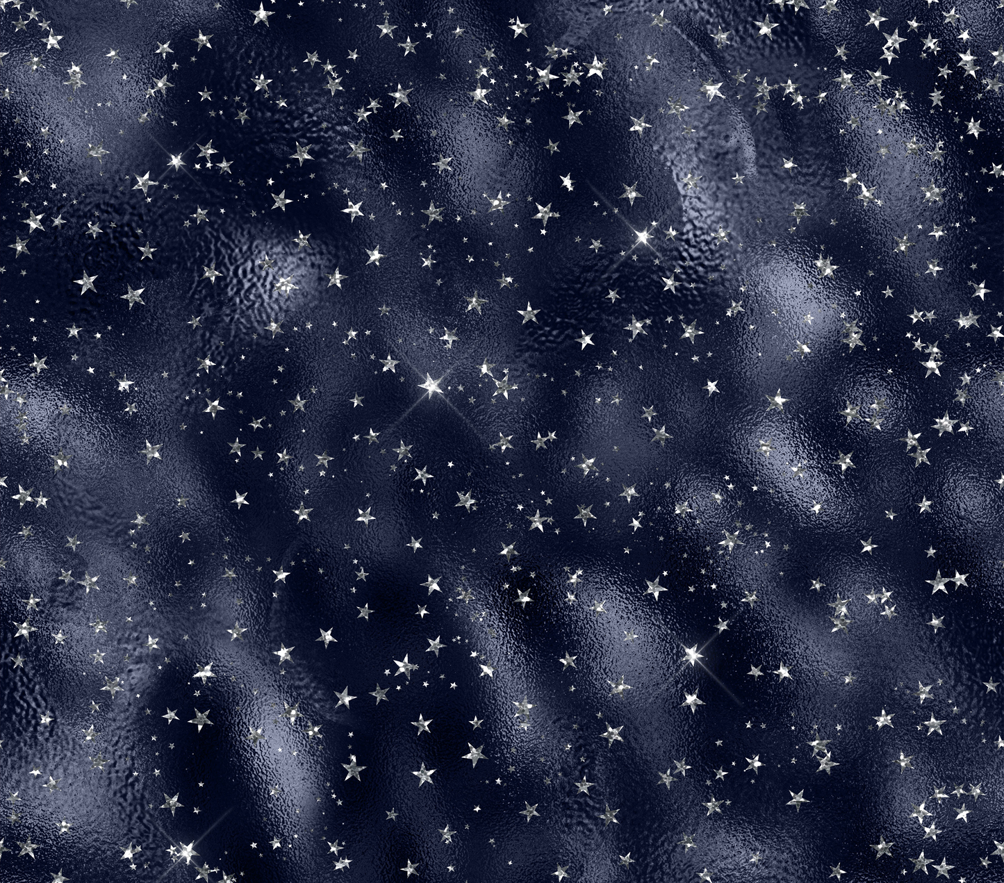 Dark blue with Silver stars -031 Vinyl Sheet