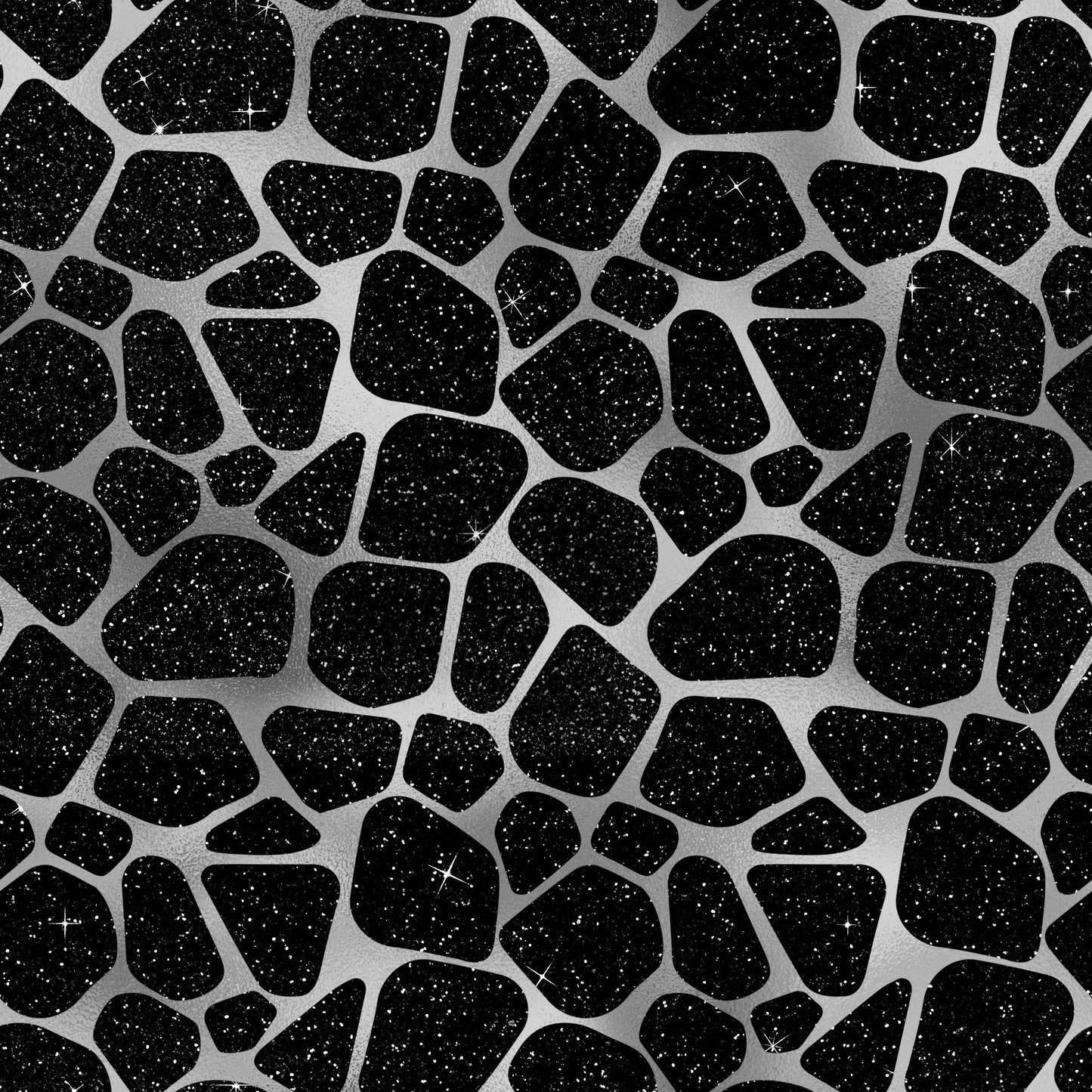 Black & Silver giraffe print- 039 Vinyl Sheet
