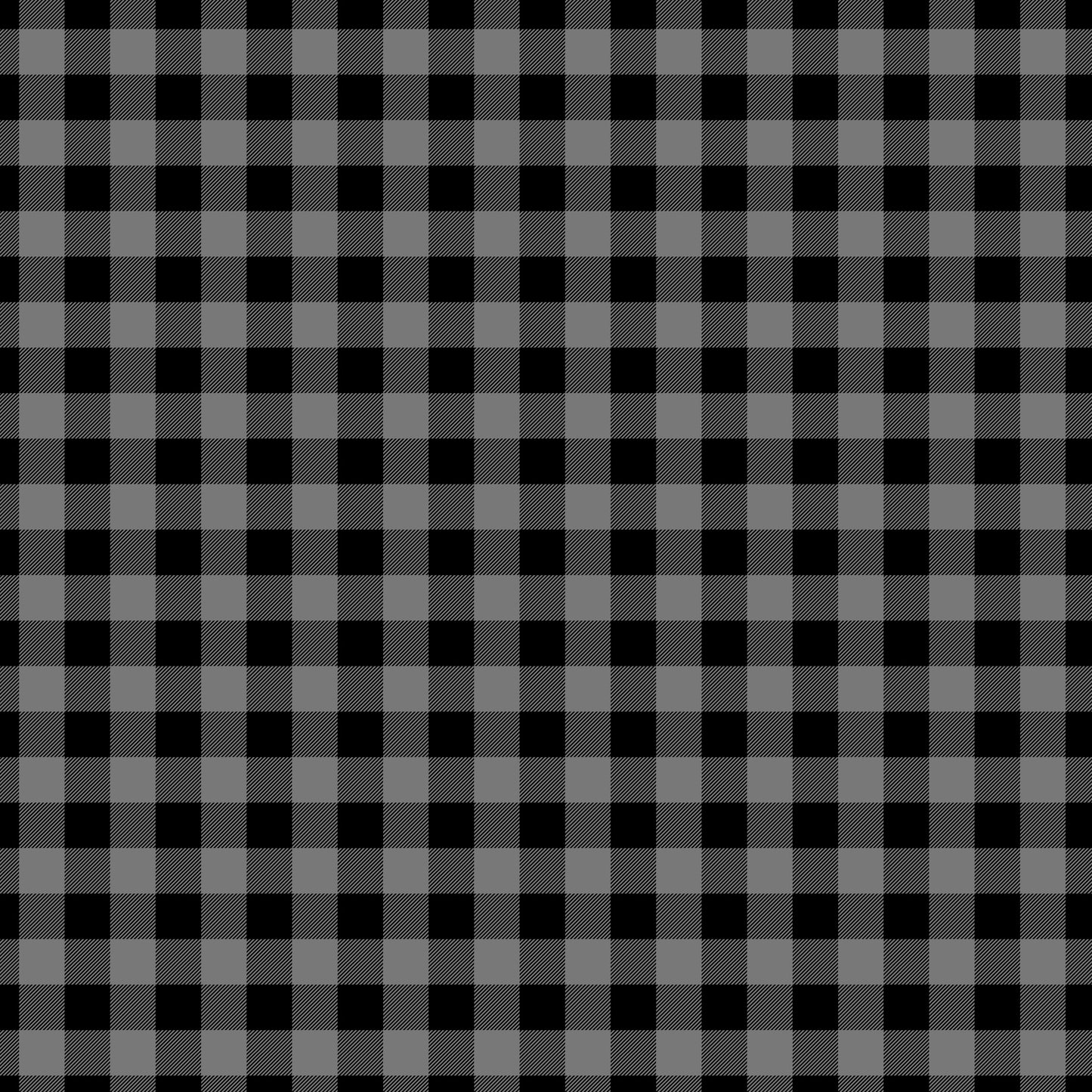 Plaid Black and Grey -049 Vinyl Sheet