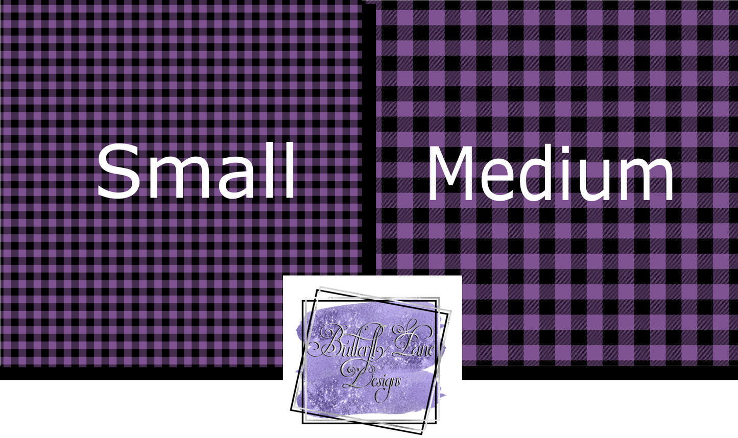 Plaid-Purple-Patterned Vinyl 050