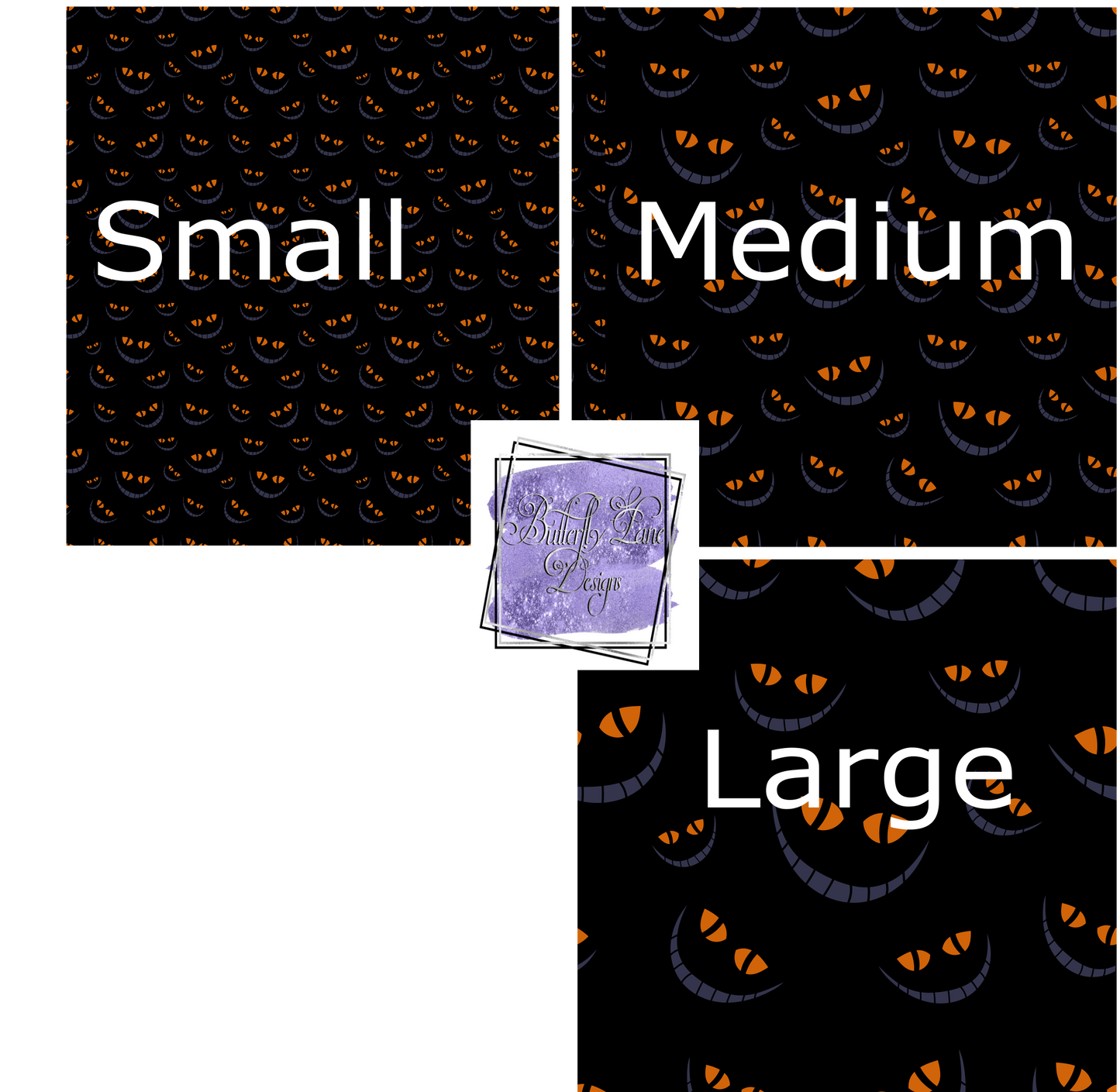 Halloween Cheshire Smile 01-PV 193- Patterned Vinyl