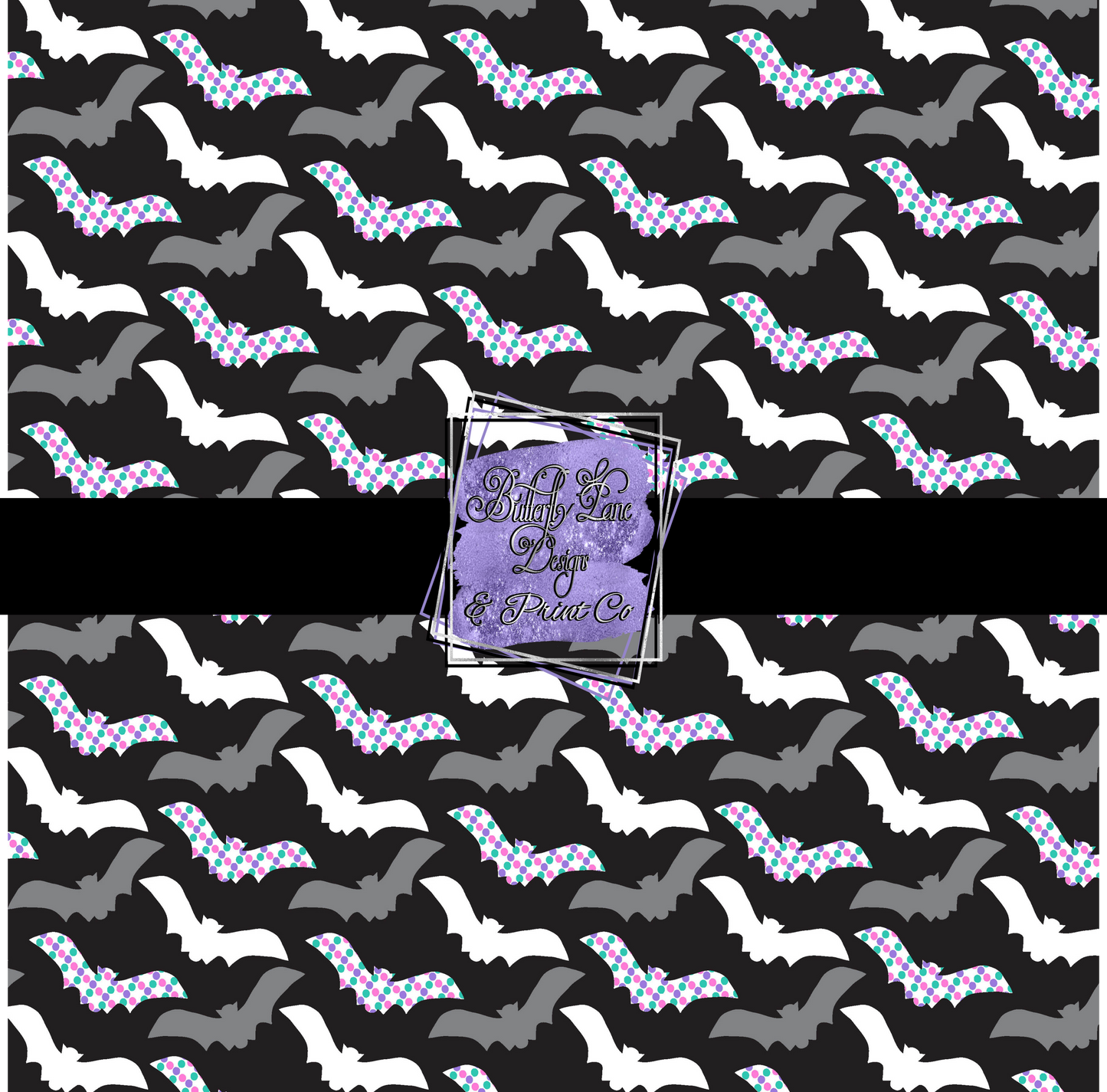 Halloween bats -Pastel bats PV198- Patterned Vinyl