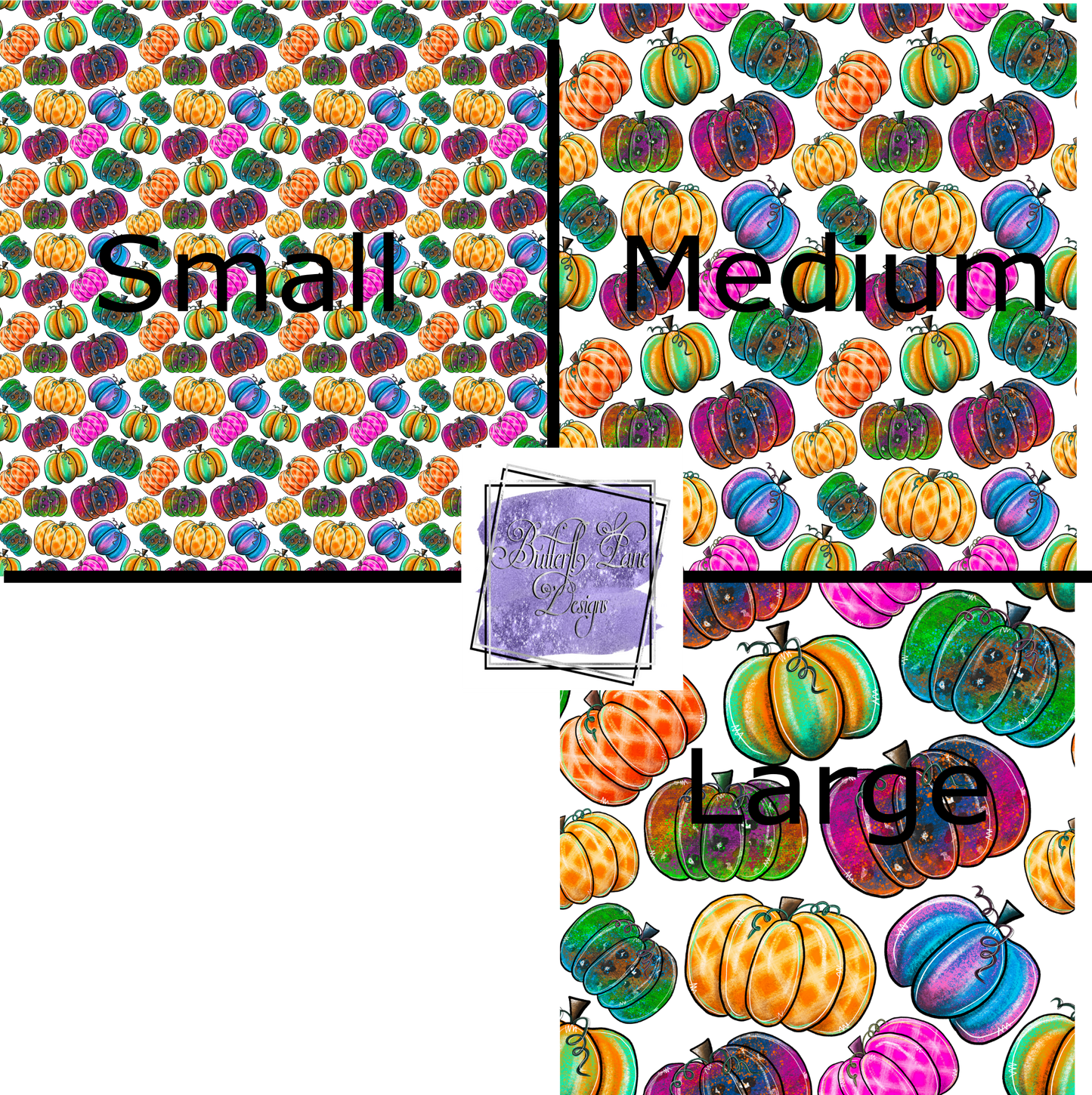 Watercolor pumpkins PV 234 Patterned Vinyl