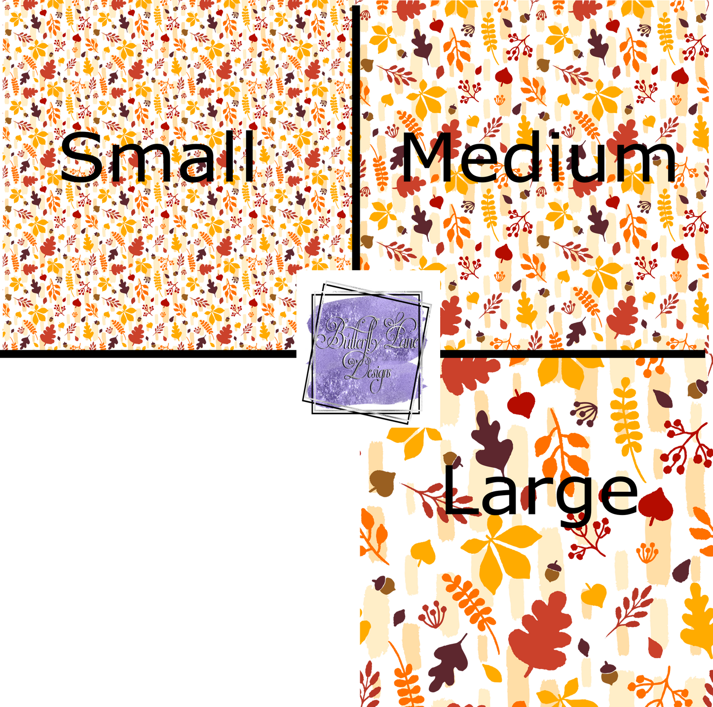 Boho Fall leaves PV 237- Patterned Vinyl