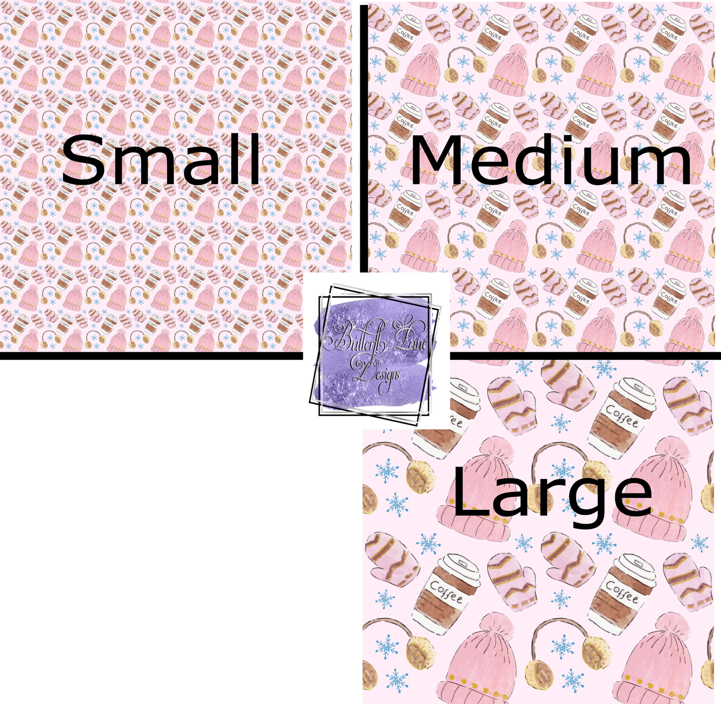 Pink Winter PV 291 Patterned Vinyl