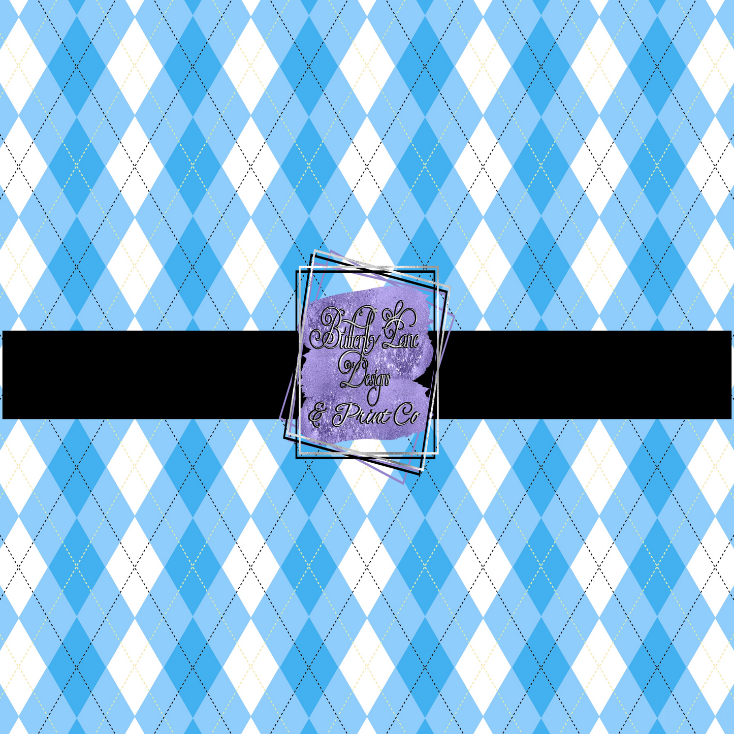 Blue Plaid PV 331 Patterned Vinyl