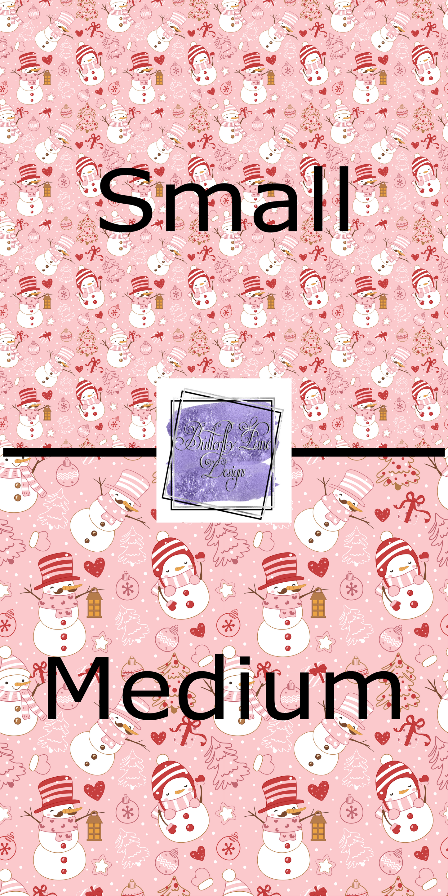 Pink Snowmen PV 345 Patterned Vinyl