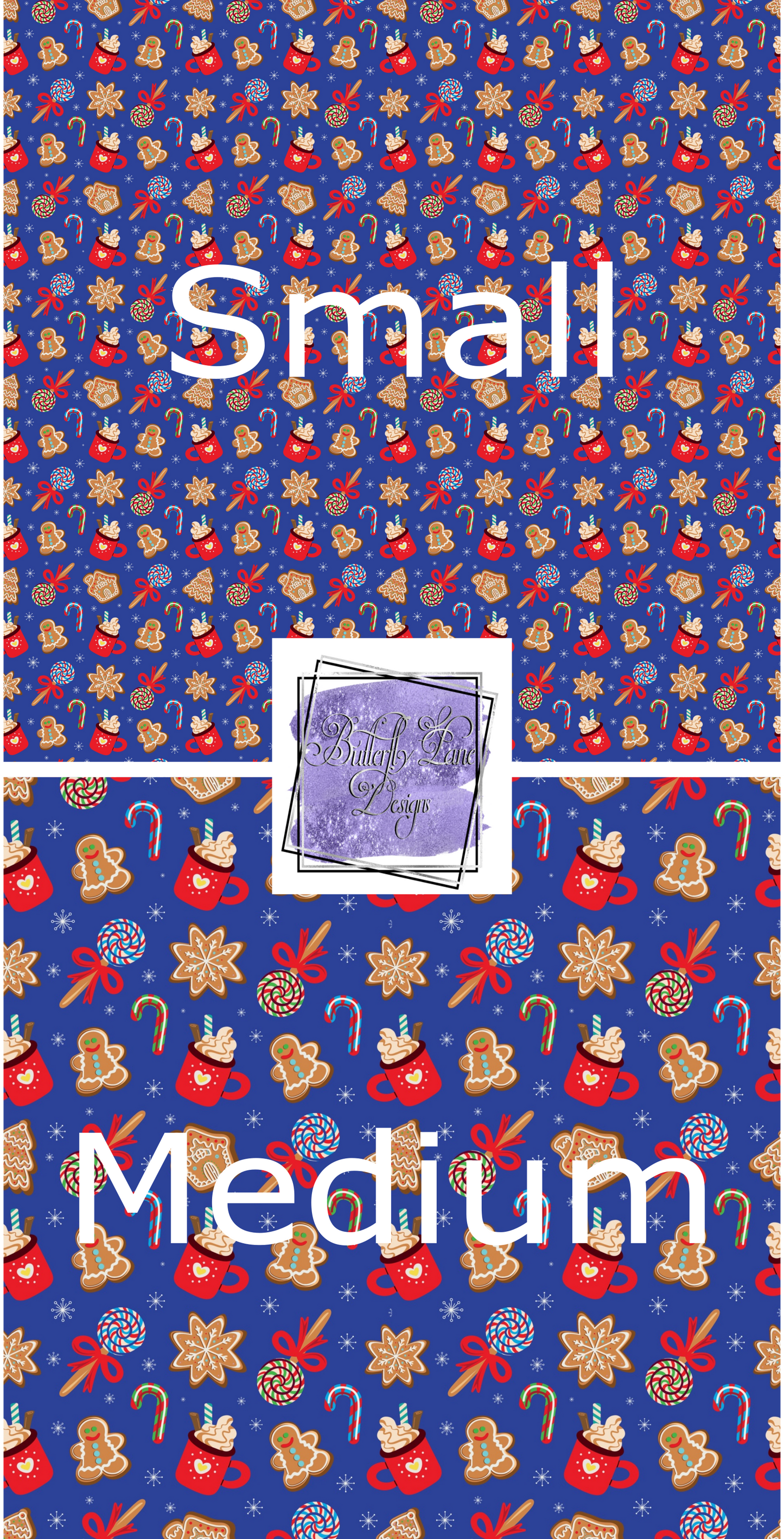 Ginger bread, Hot coco and lollies PV 346 Patterned Vinyl