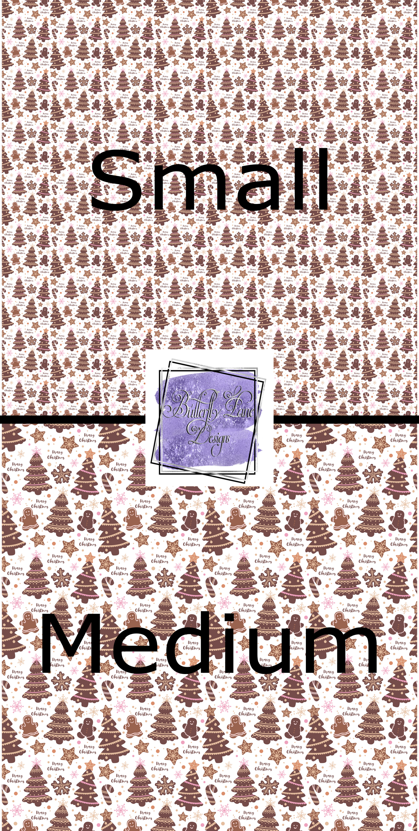 Brown and Pink Christmas cutouts PV 358 Patterned Vinyl