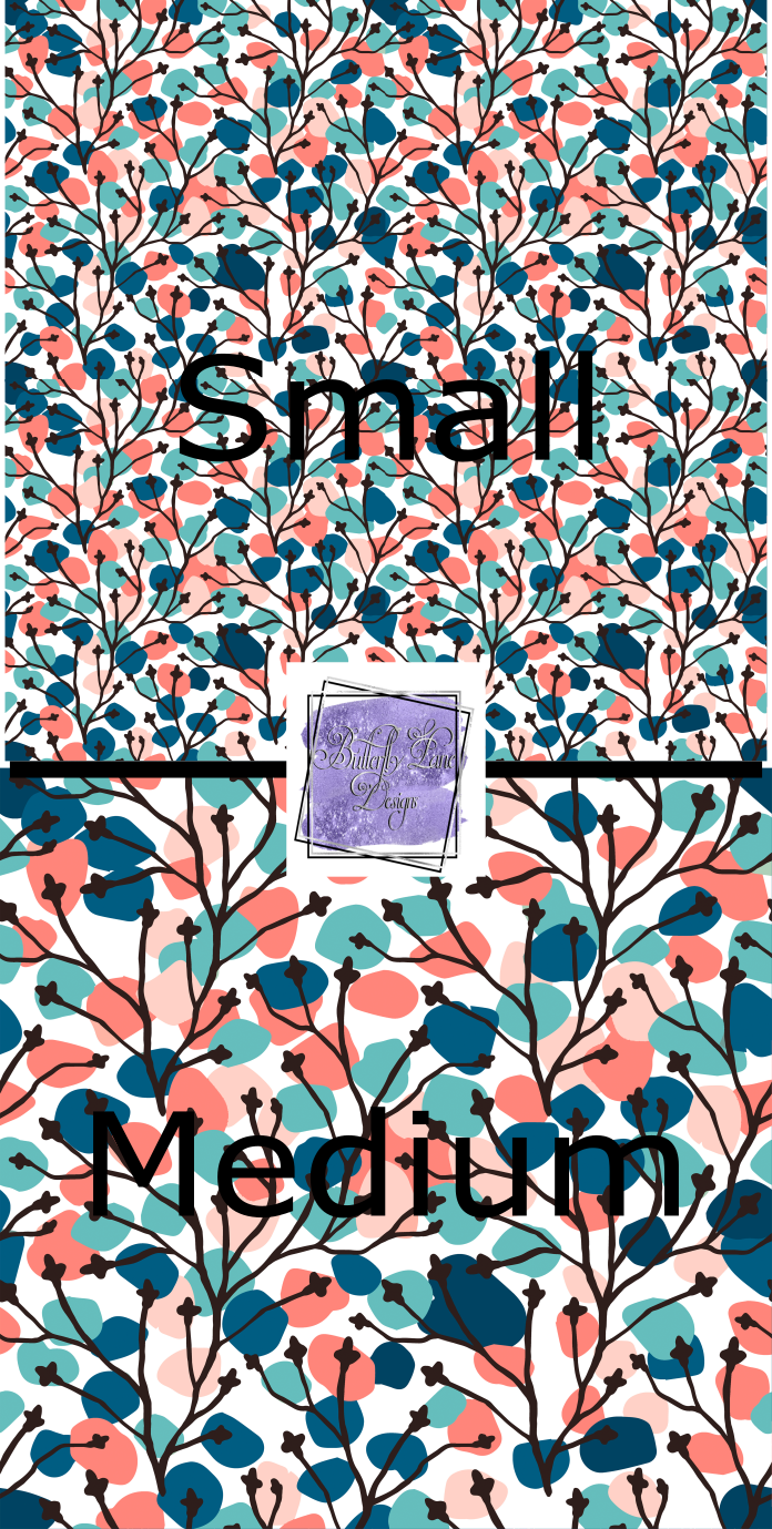 Pastel abstract Florals PV367 -Patterned Vinyl