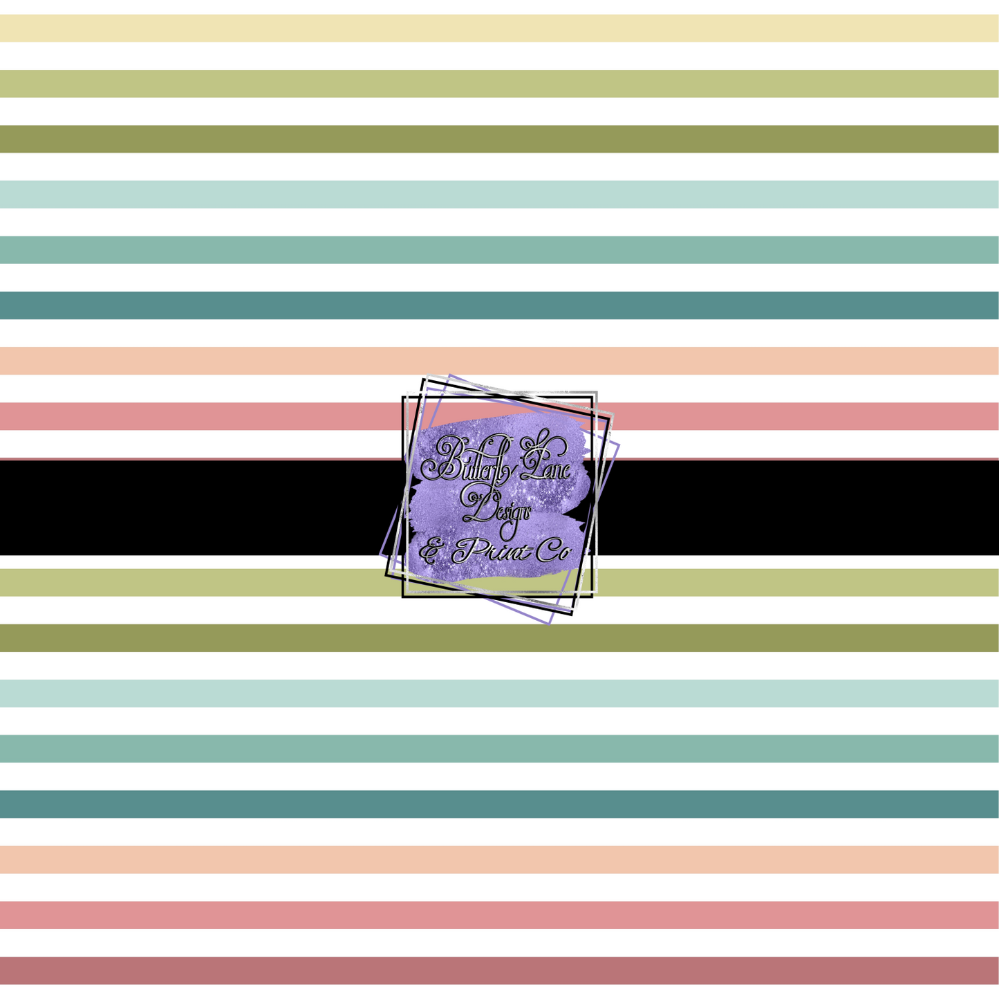 Pastel Stripes PV 372-Large- Patterned Vinyl