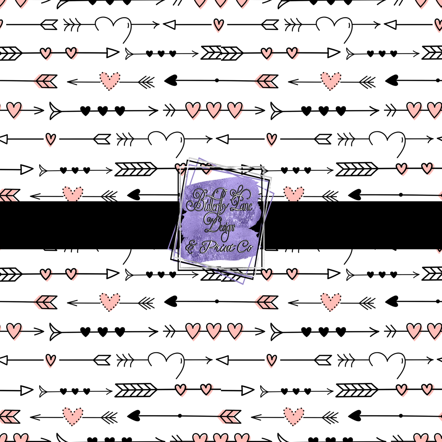 Valentines Day Hearts-arrows PV 394-T- Patterned Vinyl