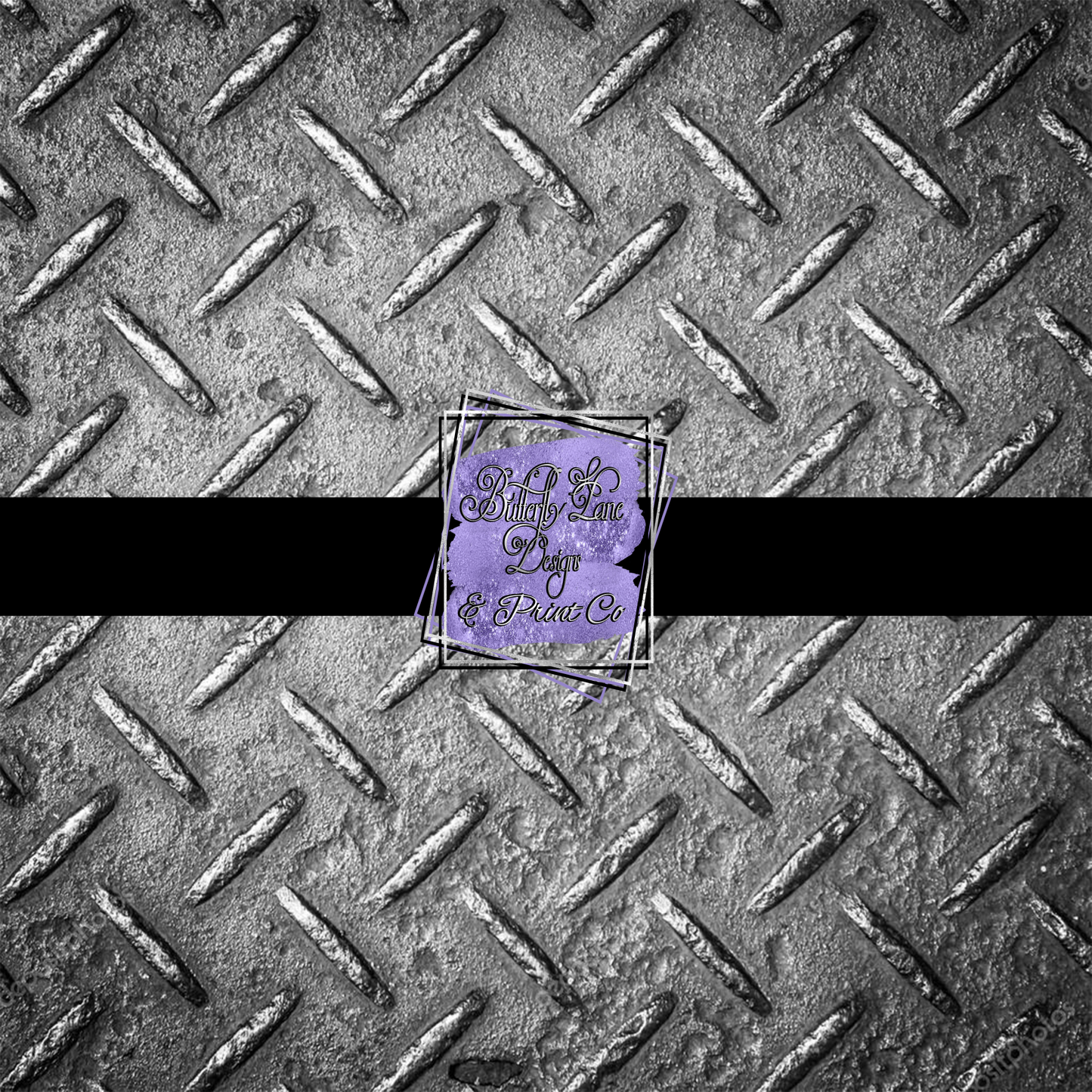 Metal Diamond Plate PV 410-Large- Patterned Vinyl