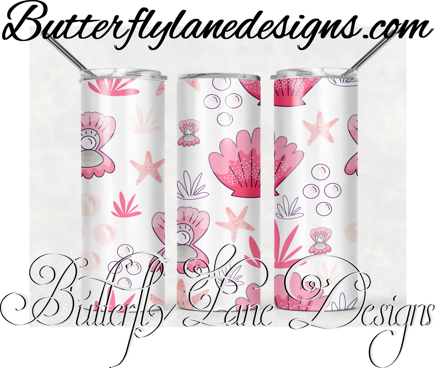 Shells-sea stars-422- :: White Cast Tumbler wrap