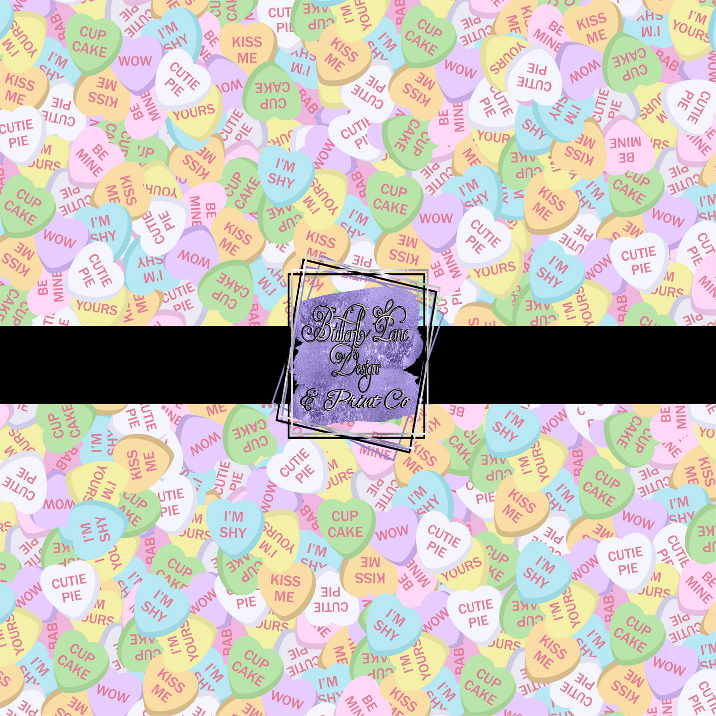 Candy Hearts-Valentines Day-PV 460 Patterned Vinyl