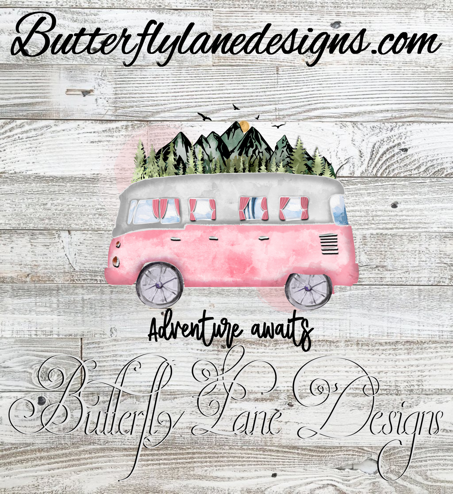 Adventure awaits-camper- :: Clear Decal or VCD