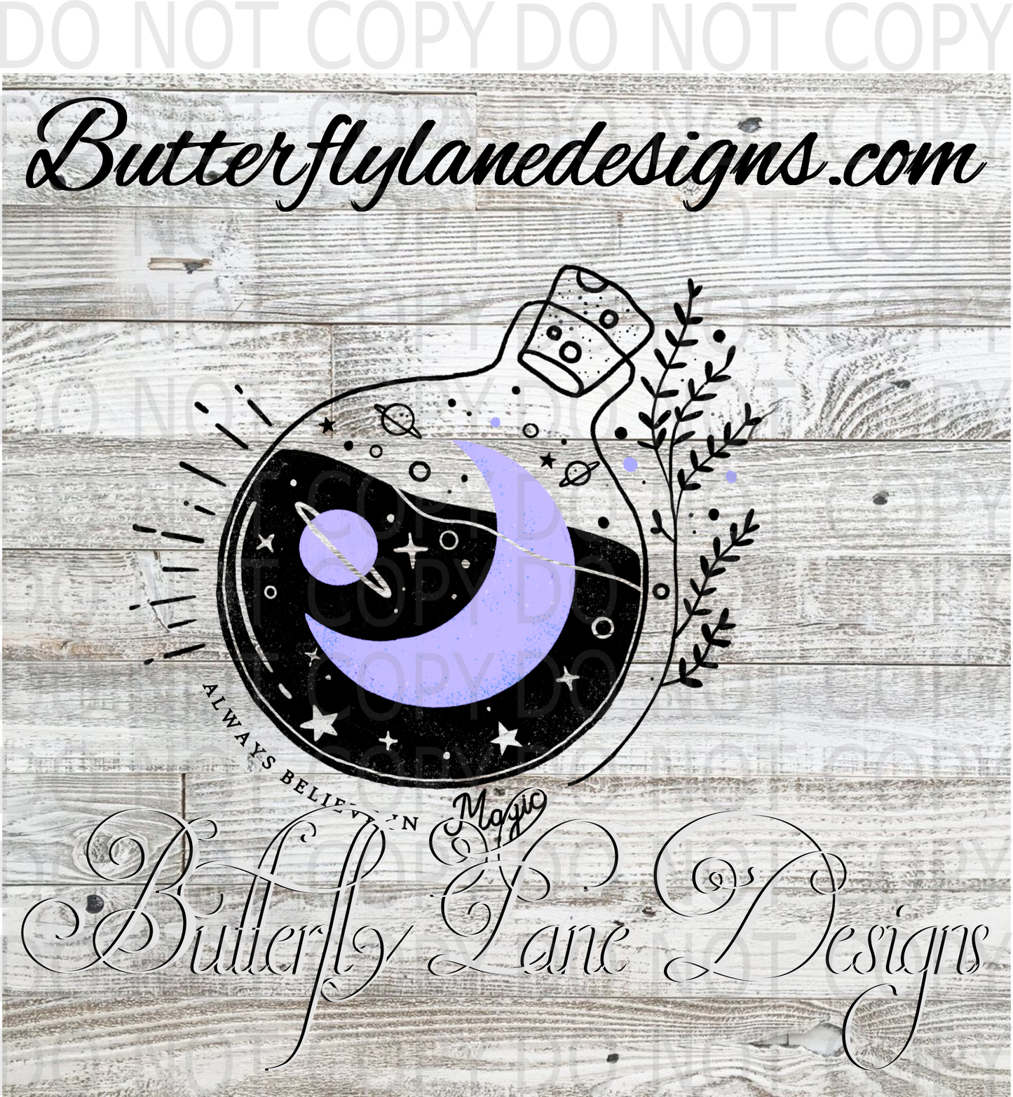 Always believe in magic-purple :: Clear Decal :: VC Decal