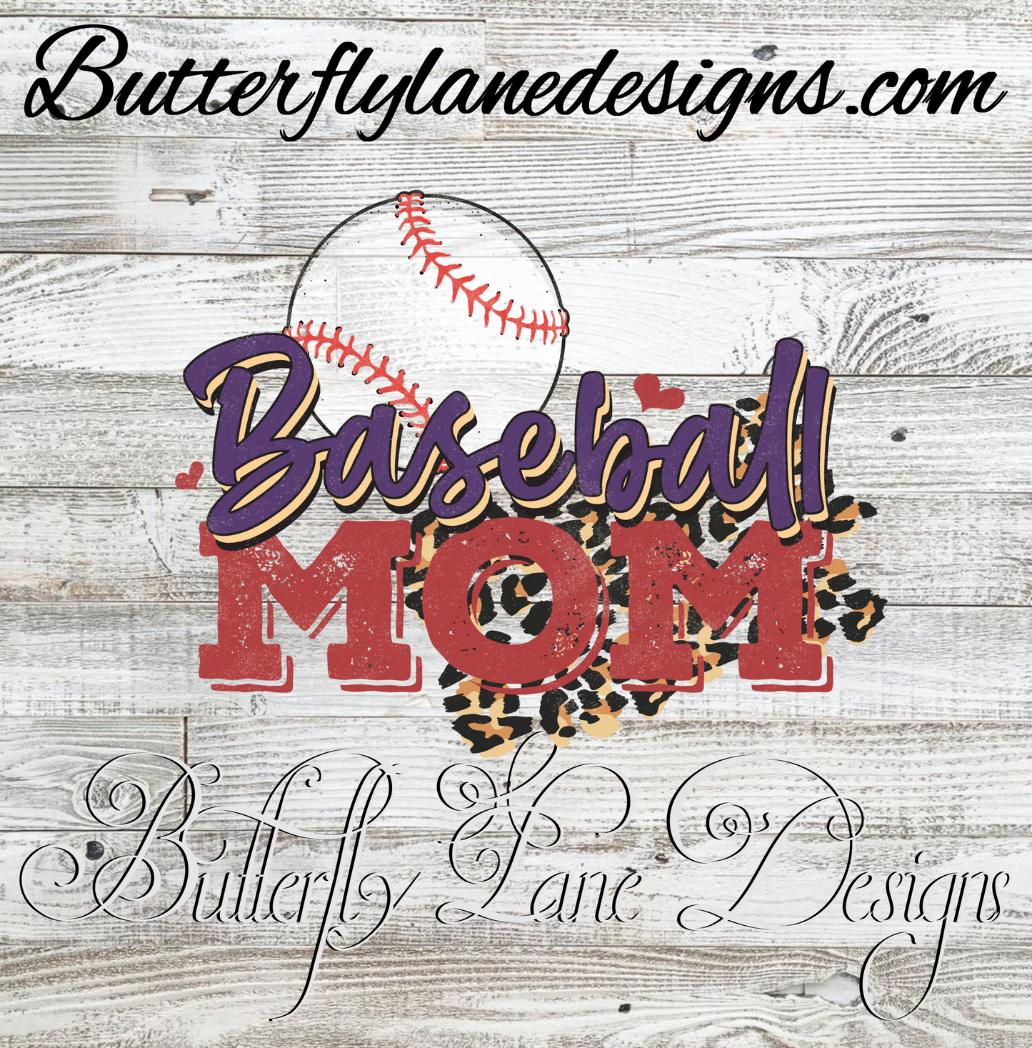 Baseball mom 01 :: Clear Decal :: VC Decal