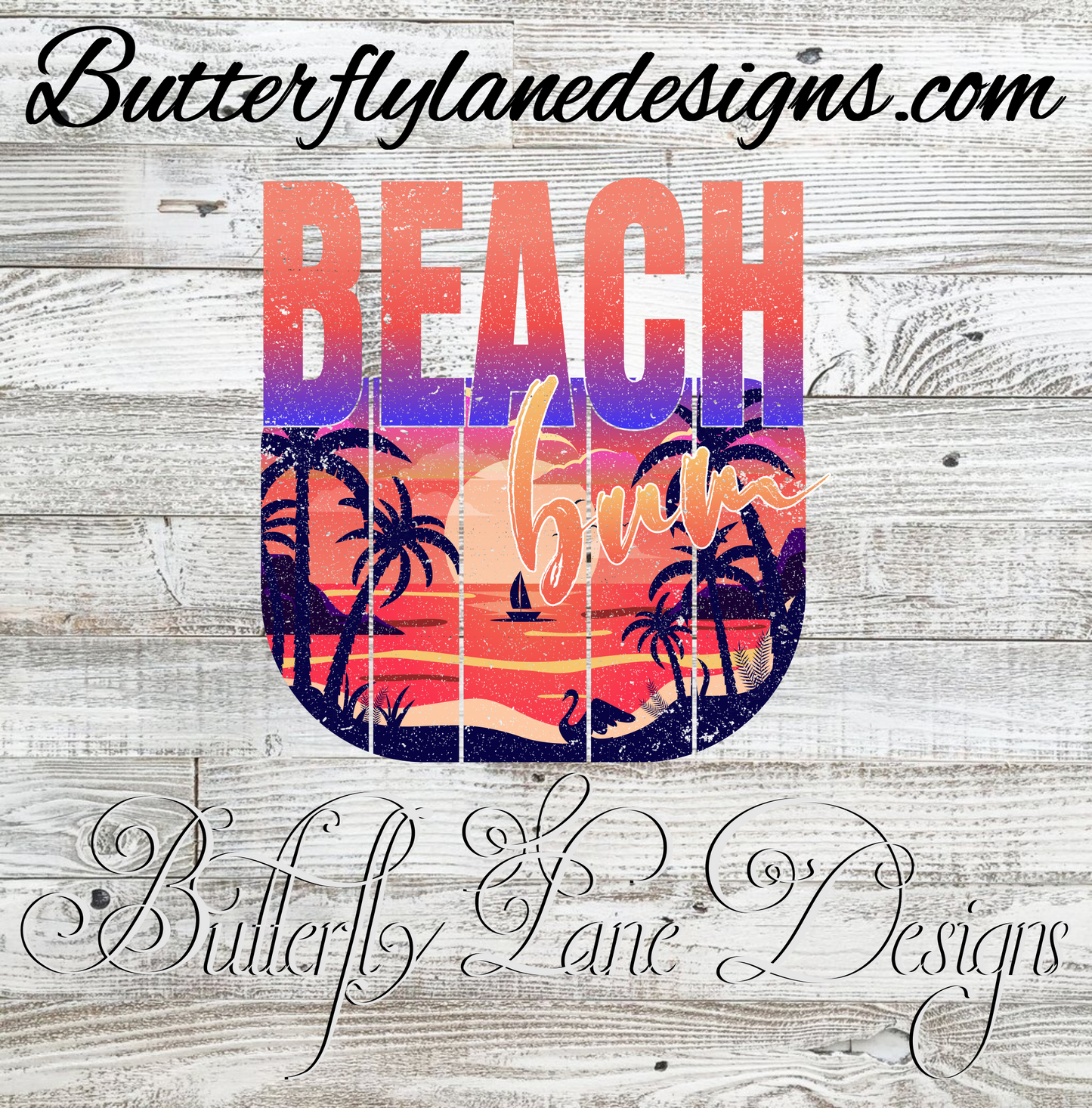 Beach bum :: Clear Decal :: VC Decal