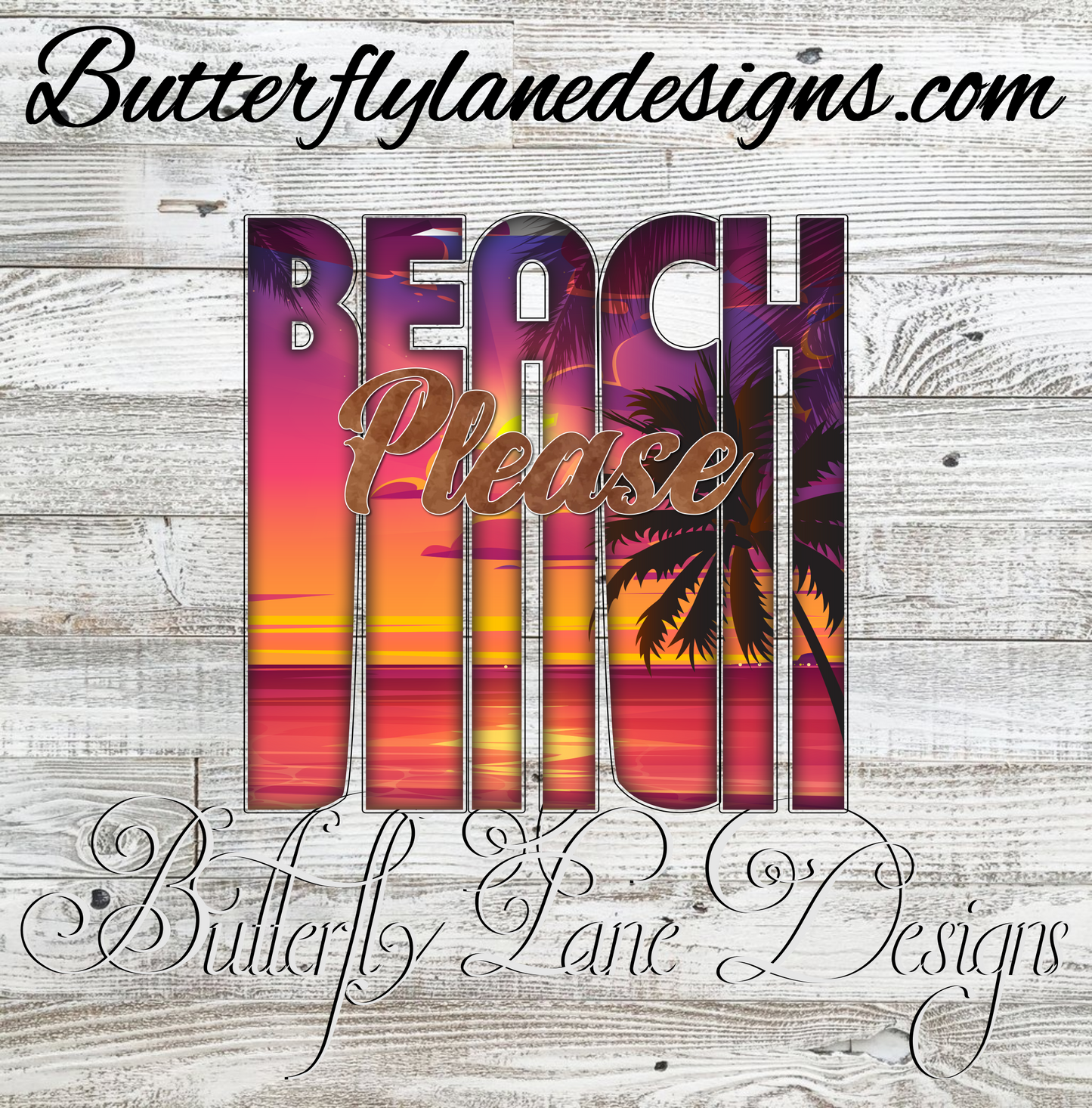 Beach please :: Clear Decal :: VC Decal