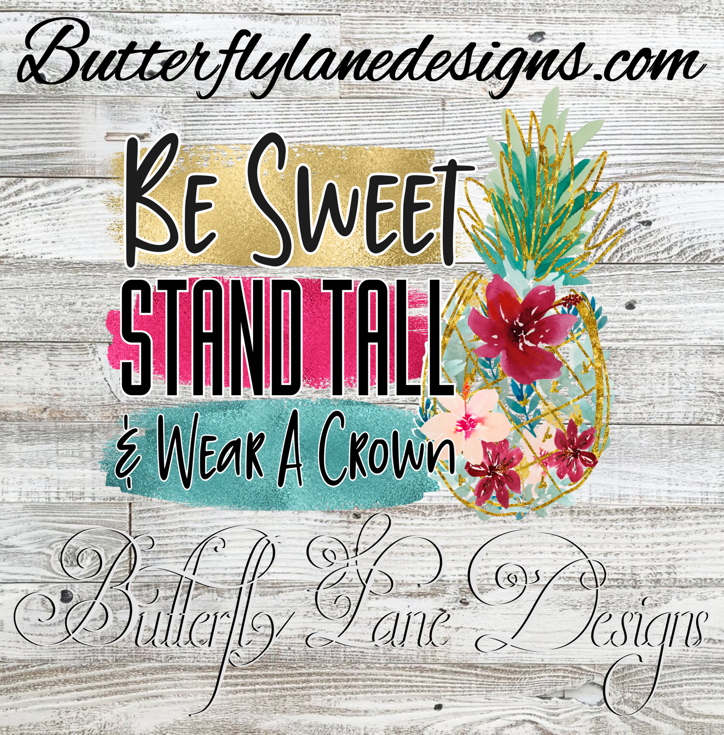 Be sweet-stand tall-wear a crown :: Clear Decal :: VC Decal
